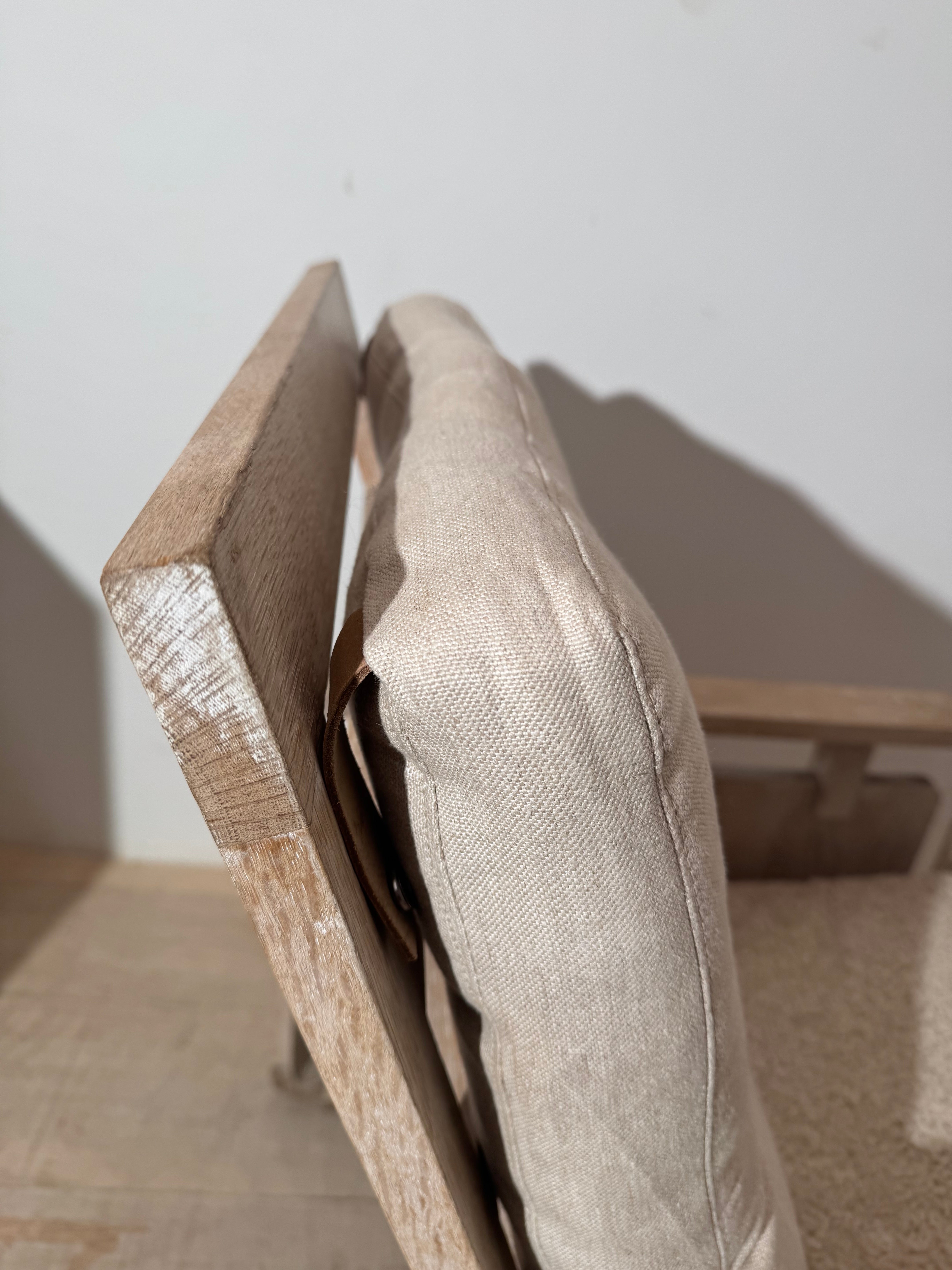 Vintage White Oak Armchair