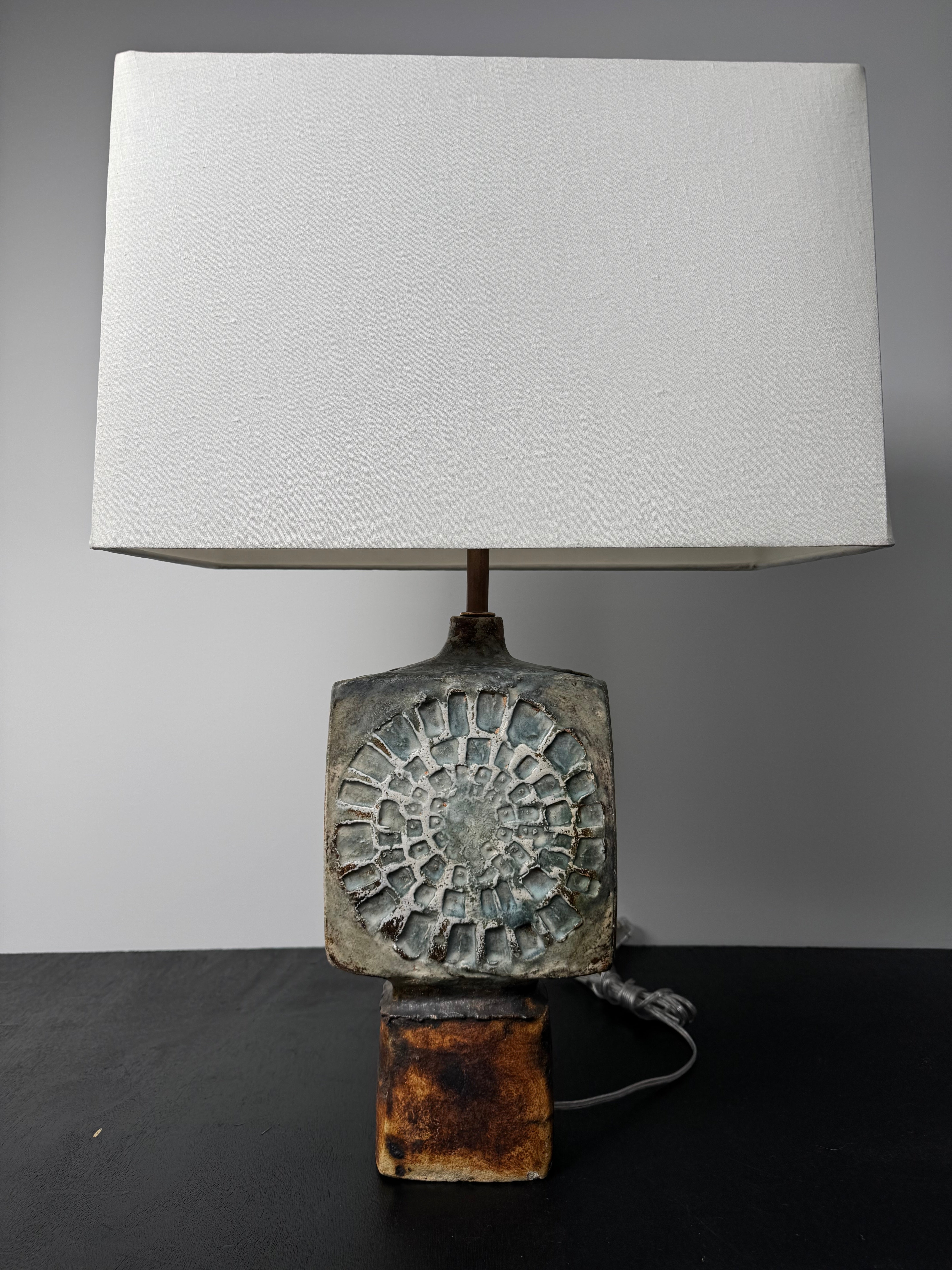 Danish Vintage Studio Pottery Lamp