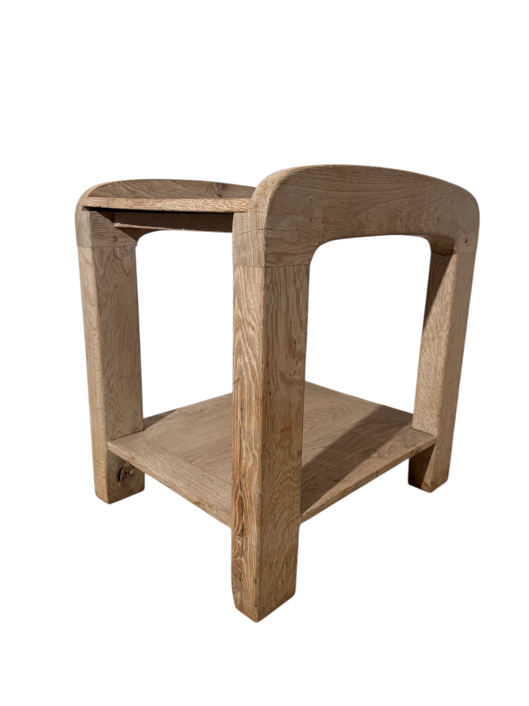 Belgian Solid White Oak Side Table