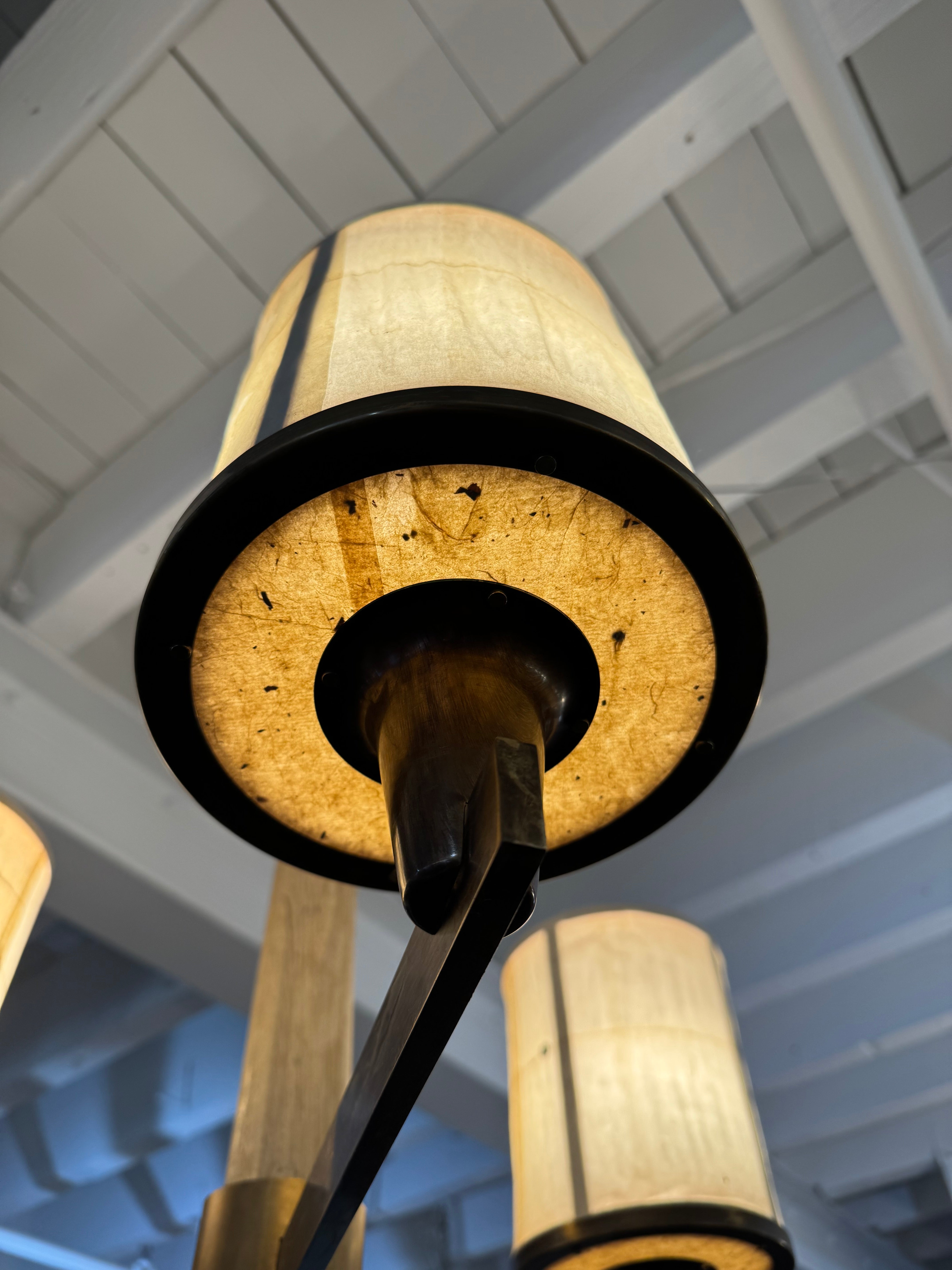 Limited Edition Three Light Bronze Chandelier