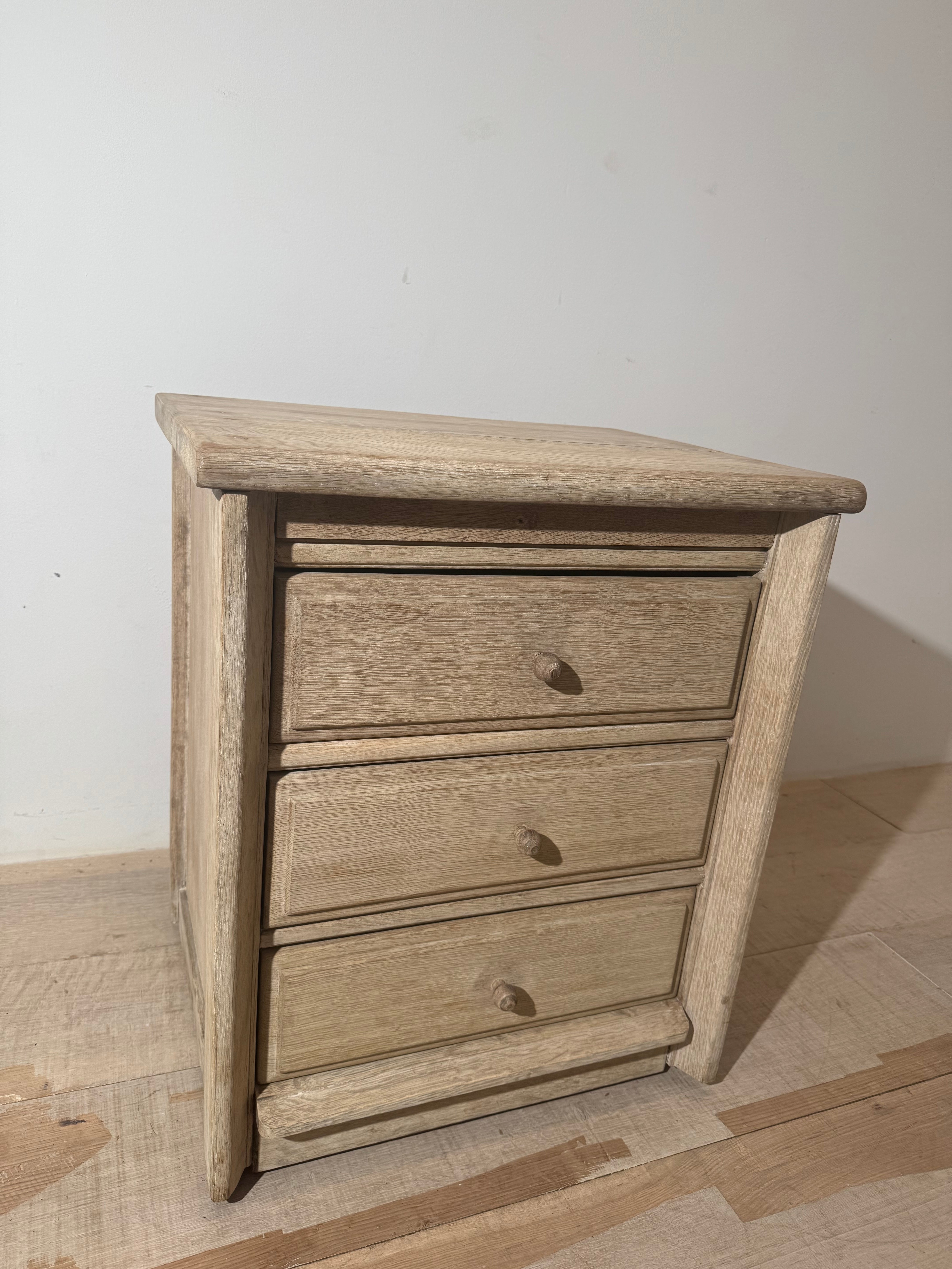 Vintage French 1950's Oak Chest of Drawers