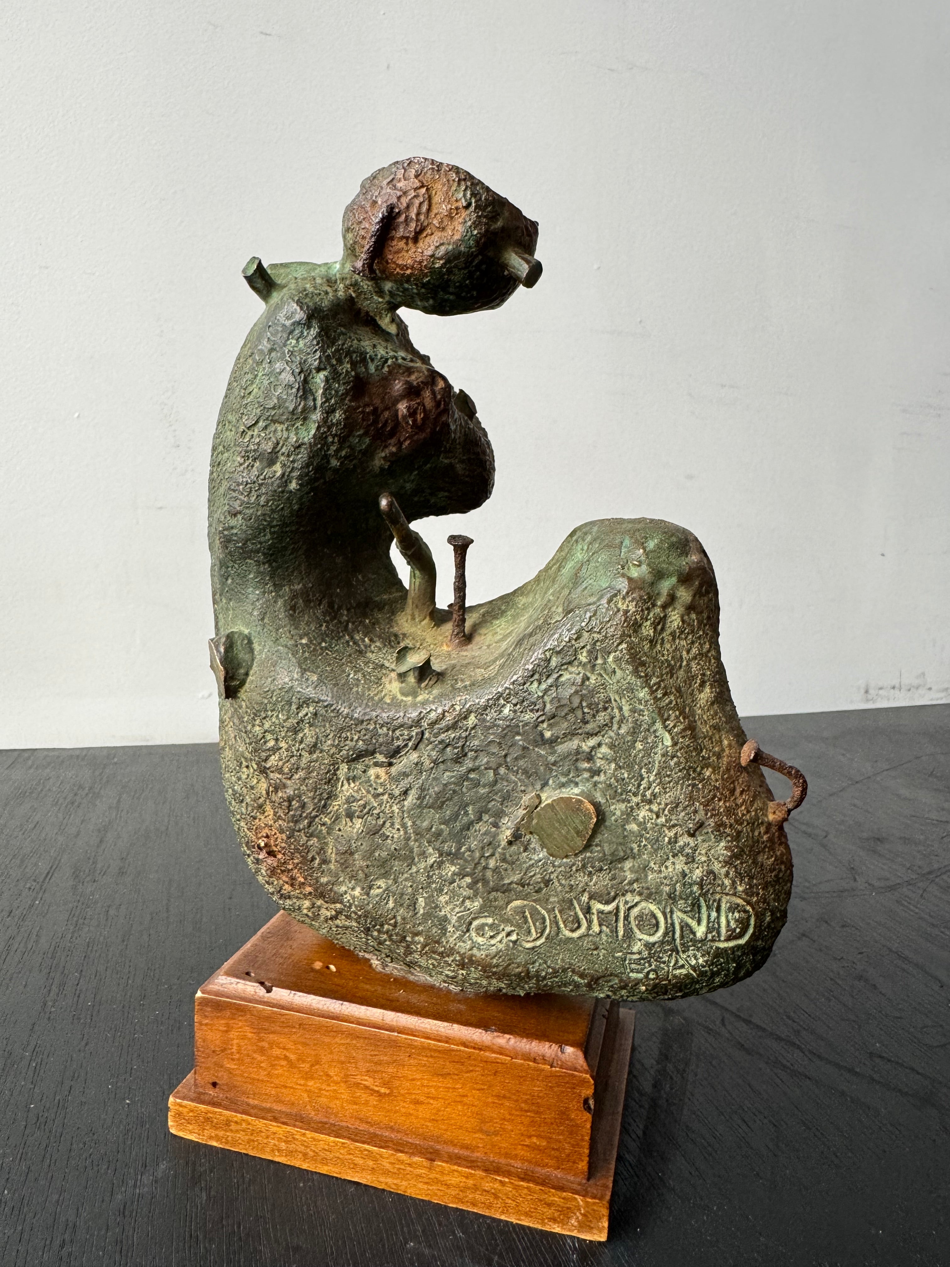 Spanish Mid Century Bronze Brutalist Sculpture