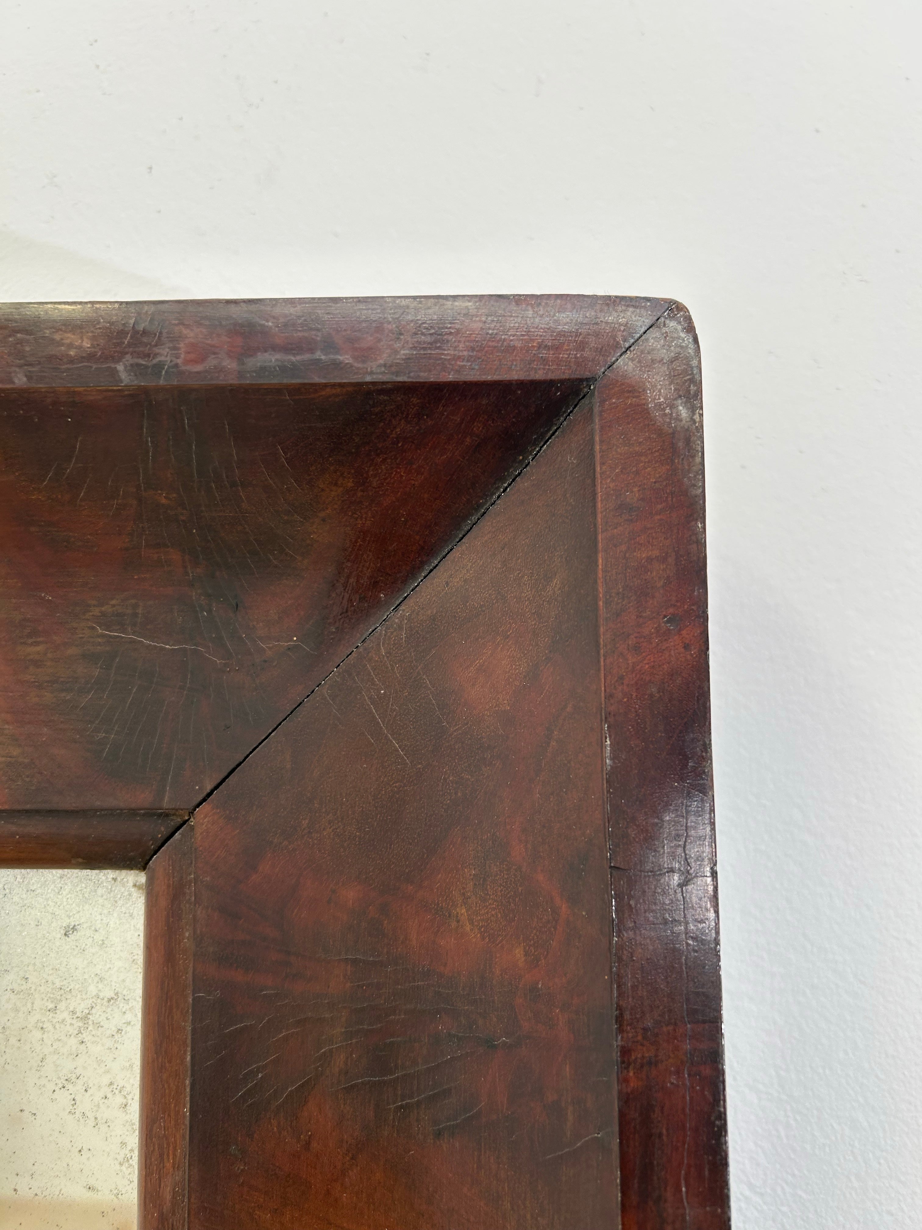 19th century English Burl Mirror