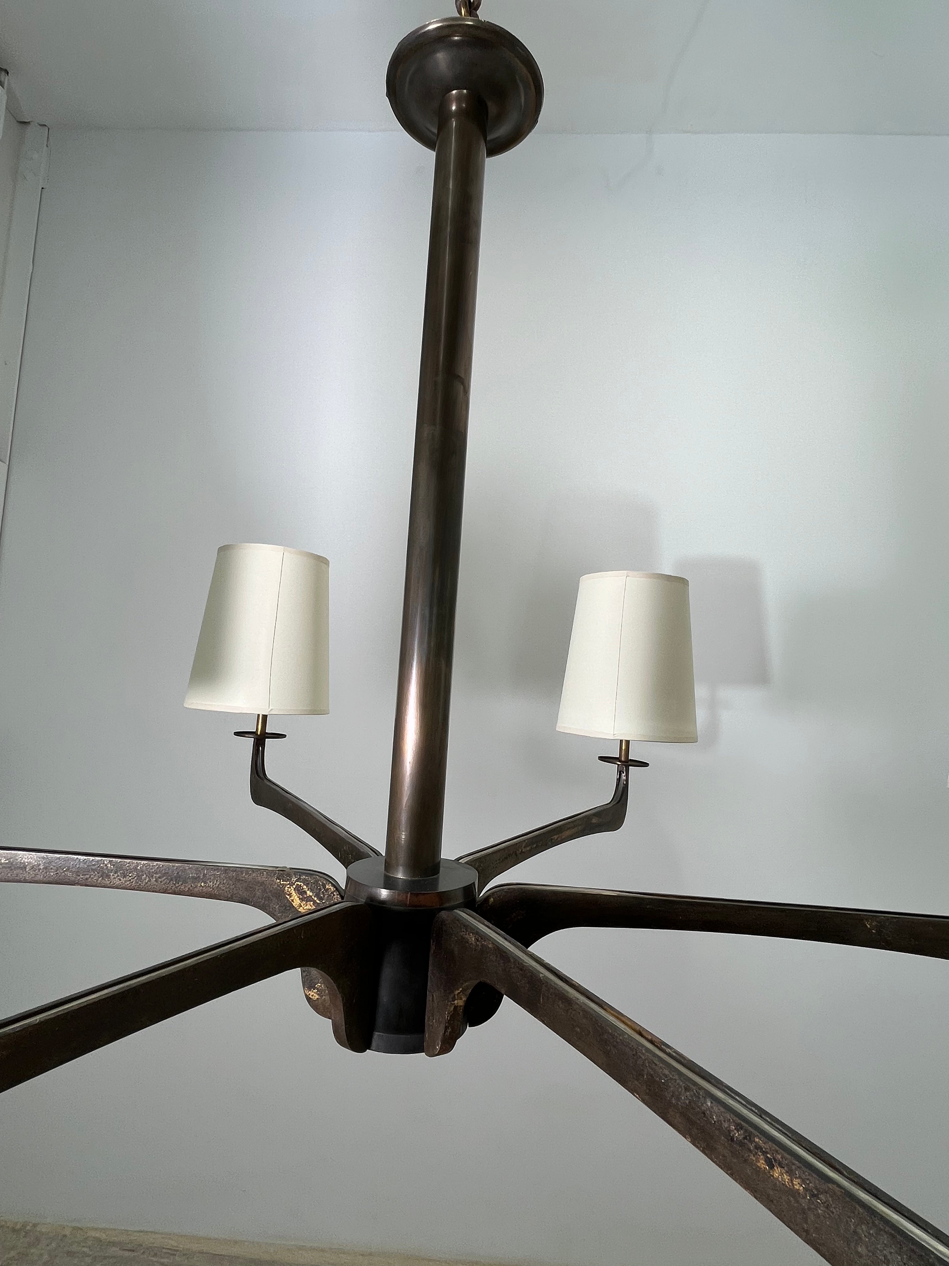 Lucca Studio Bronze (6) Arm Hardin Chandelier