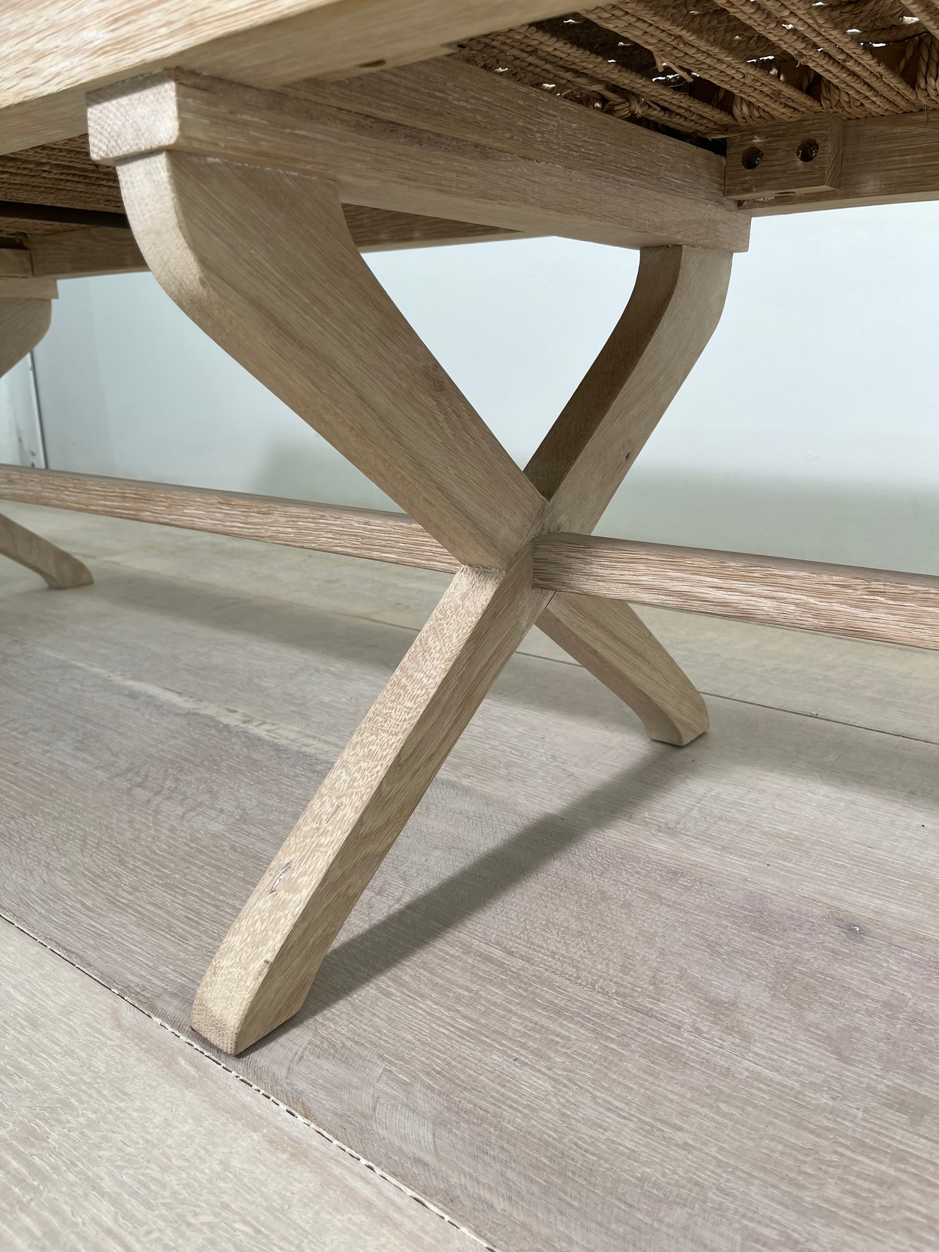 Limited Edition Oak and Rope Bench