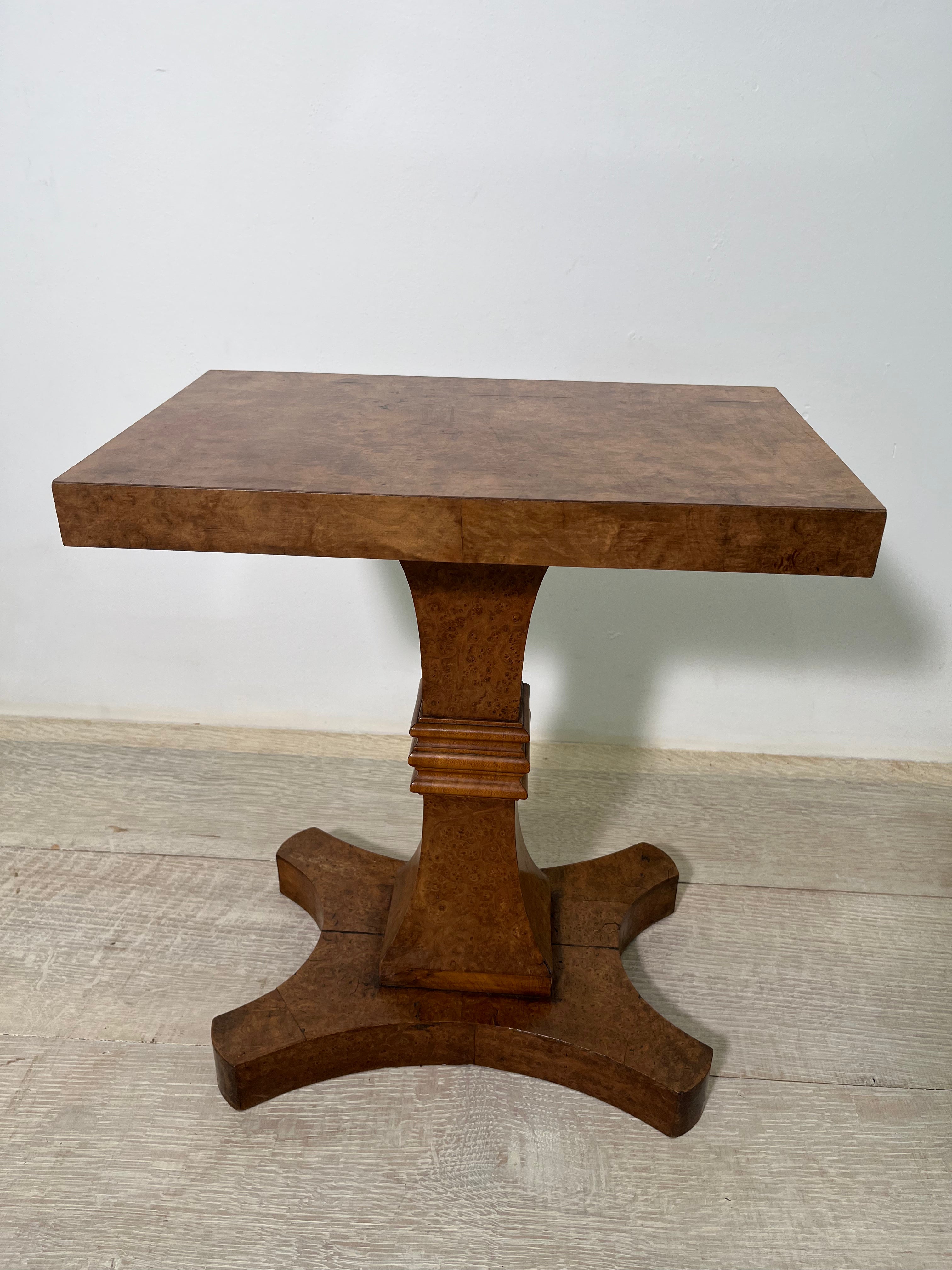 Burlwood 19th century English Side Table