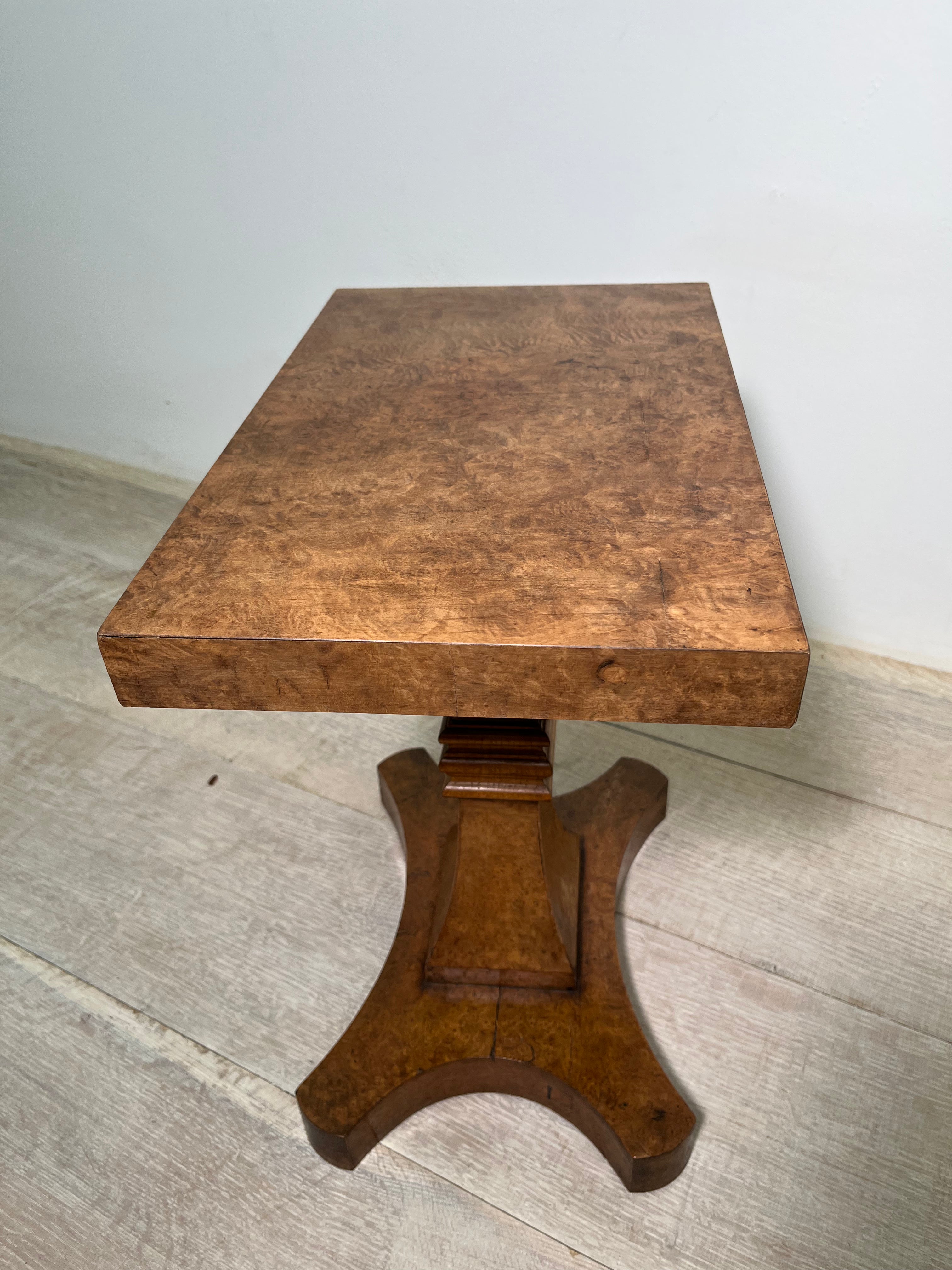 Burlwood 19th century English Side Table