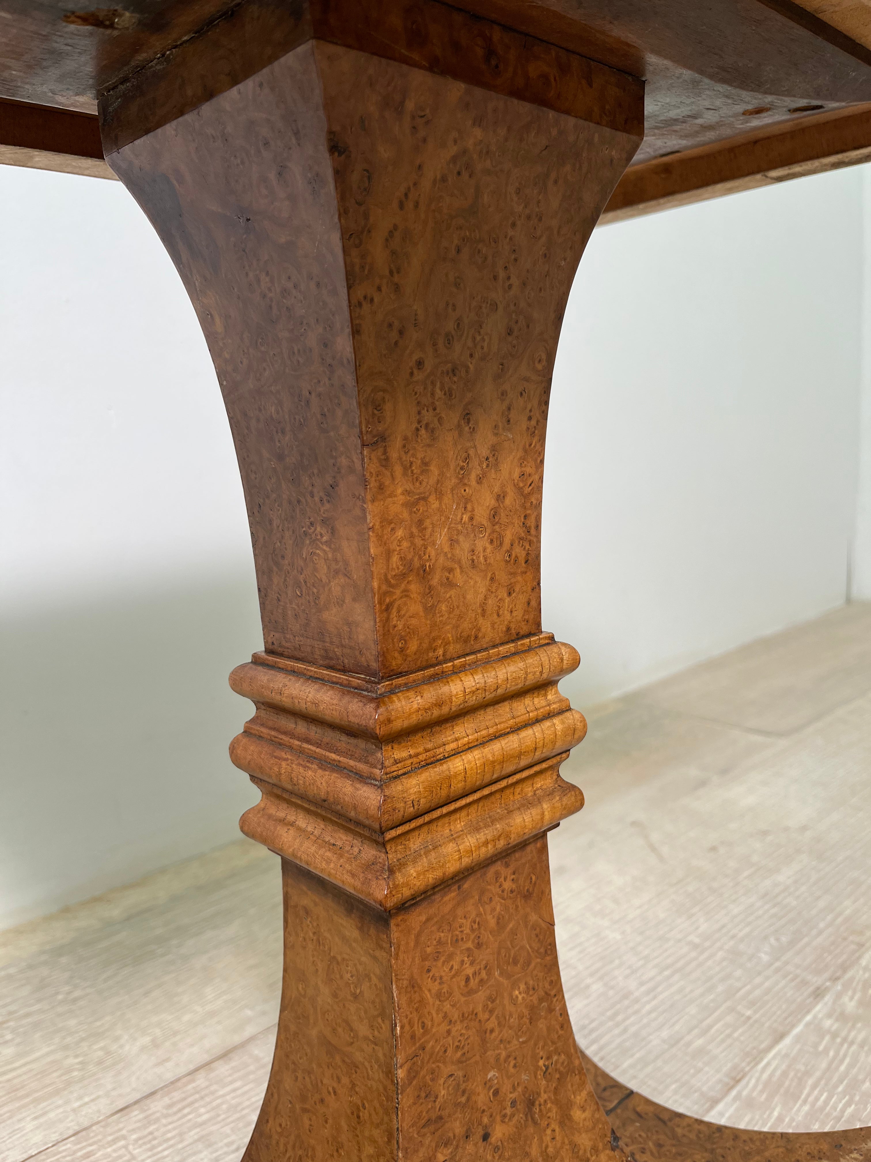 Burlwood 19th century English Side Table