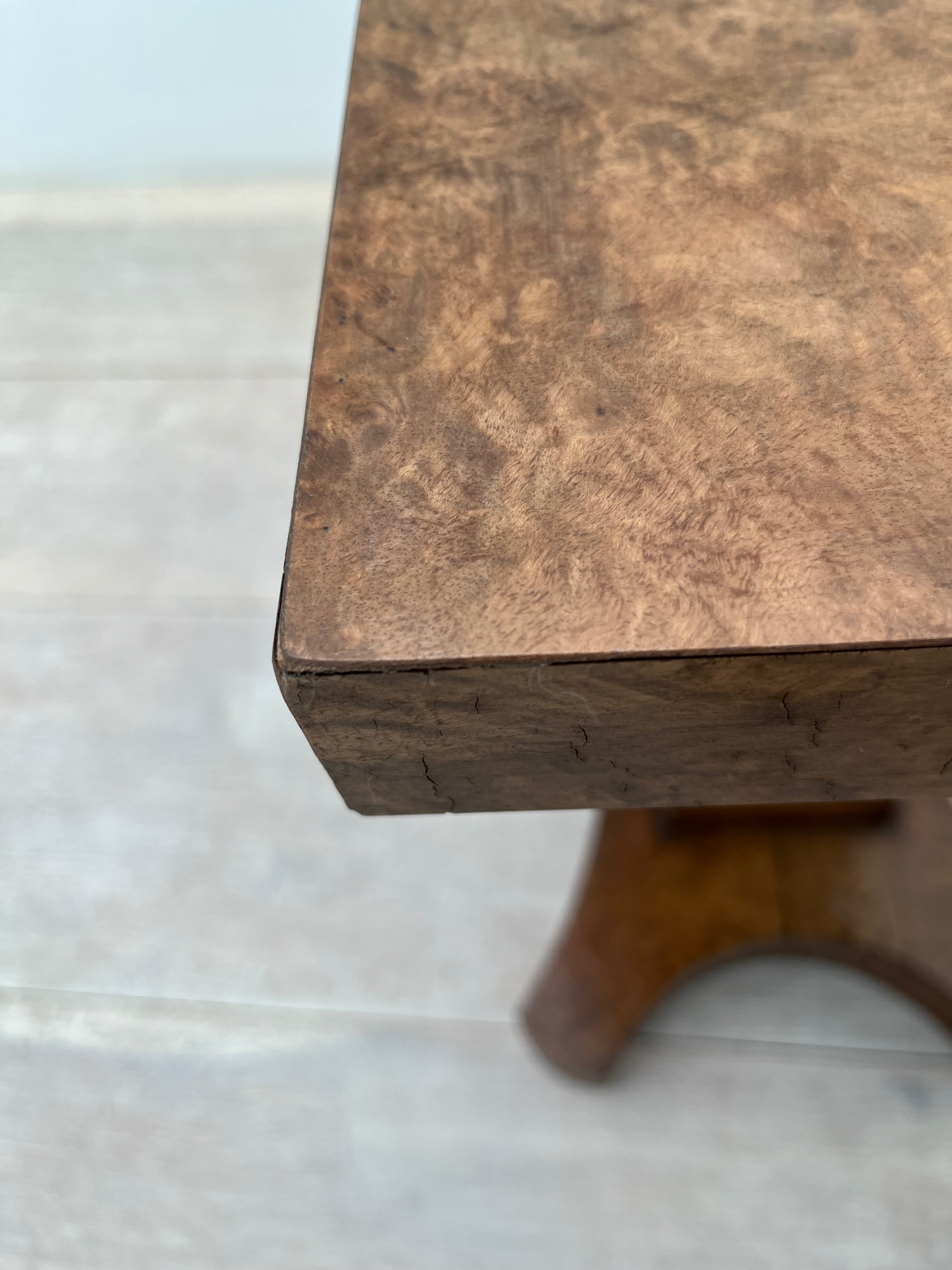 Burlwood 19th century English Side Table