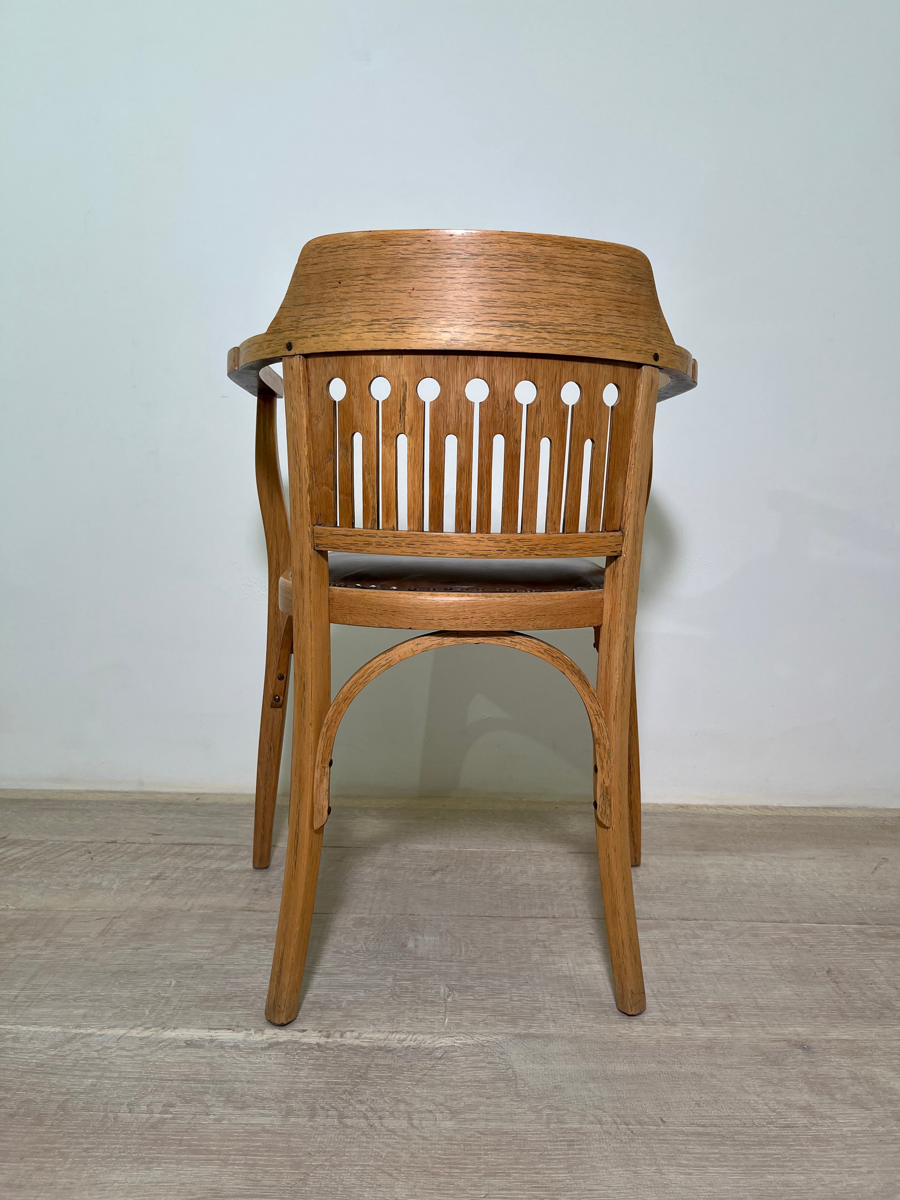 A pair of OTTO WAGNER Art Nouveau Armchairs