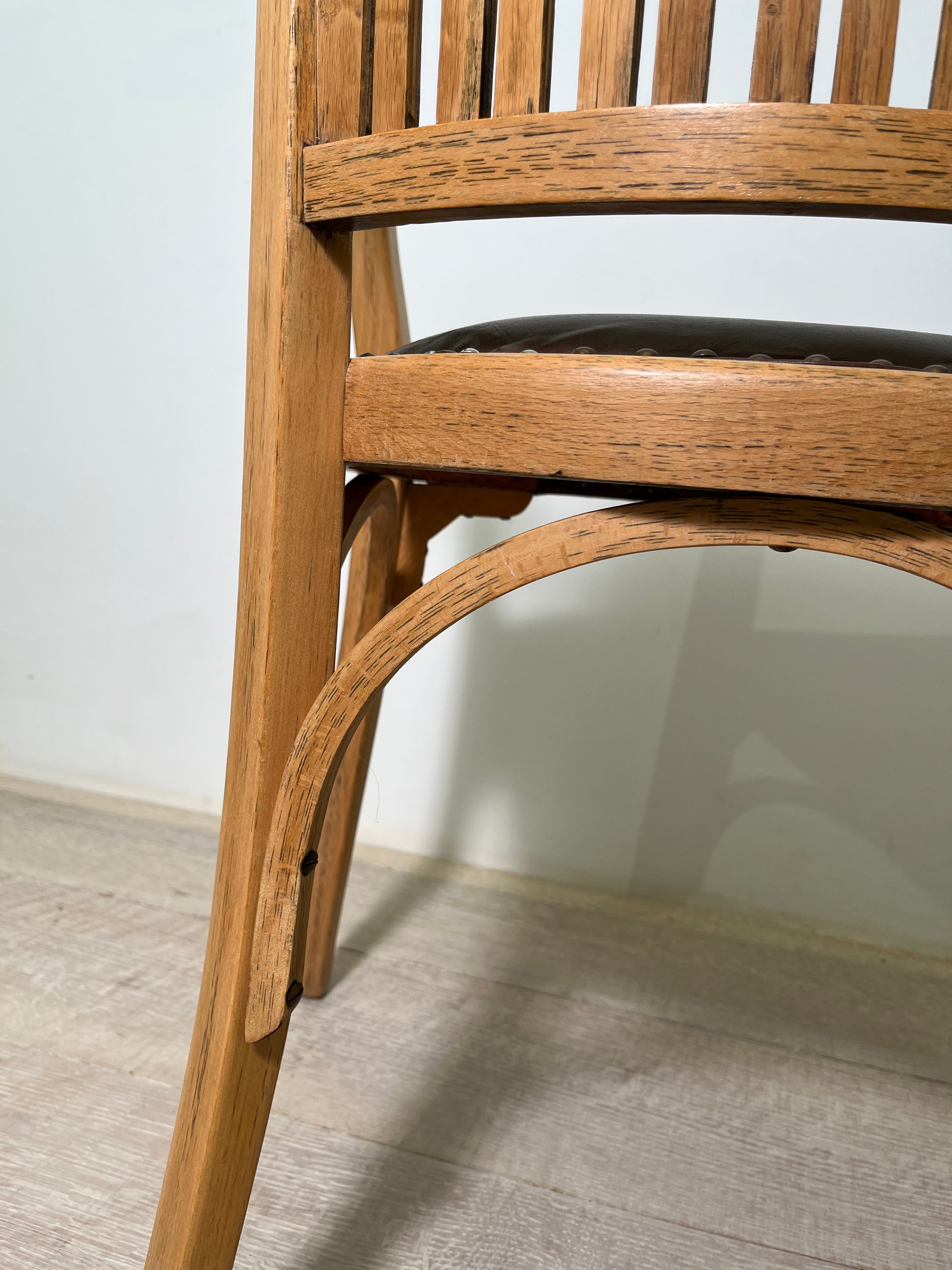 A pair of OTTO WAGNER Art Nouveau Armchairs