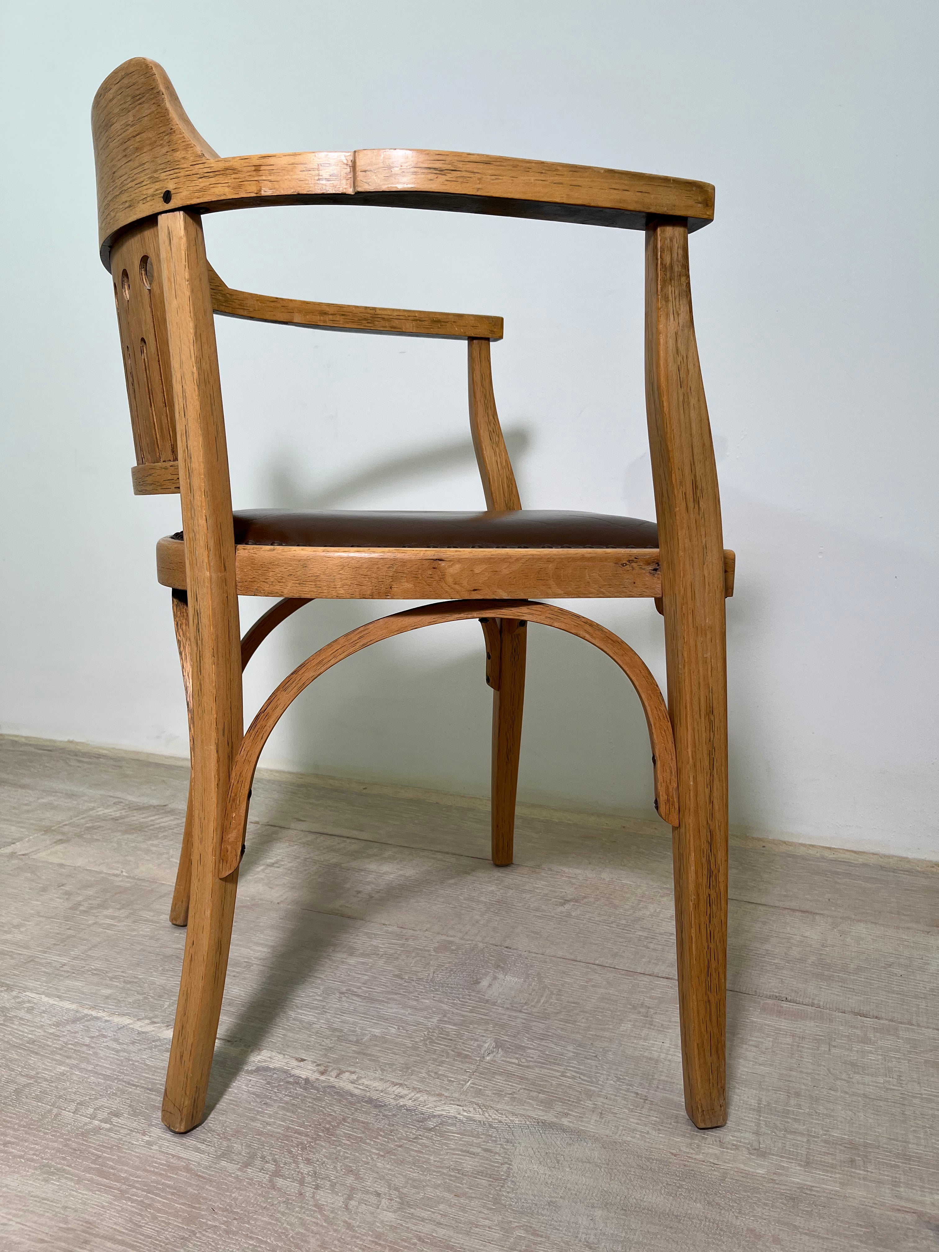 A pair of OTTO WAGNER Art Nouveau Armchairs