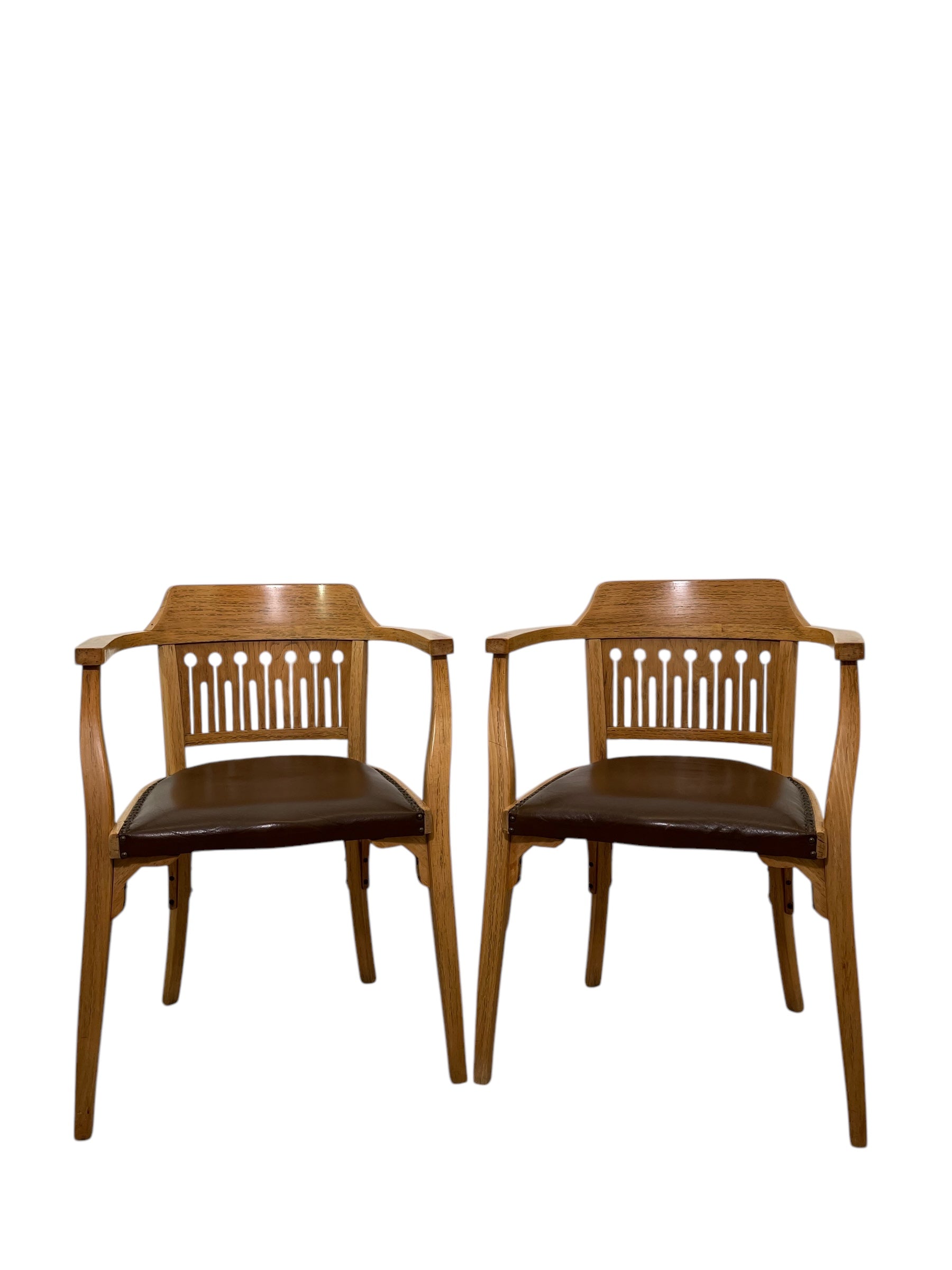 A pair of OTTO WAGNER Art Nouveau Armchairs