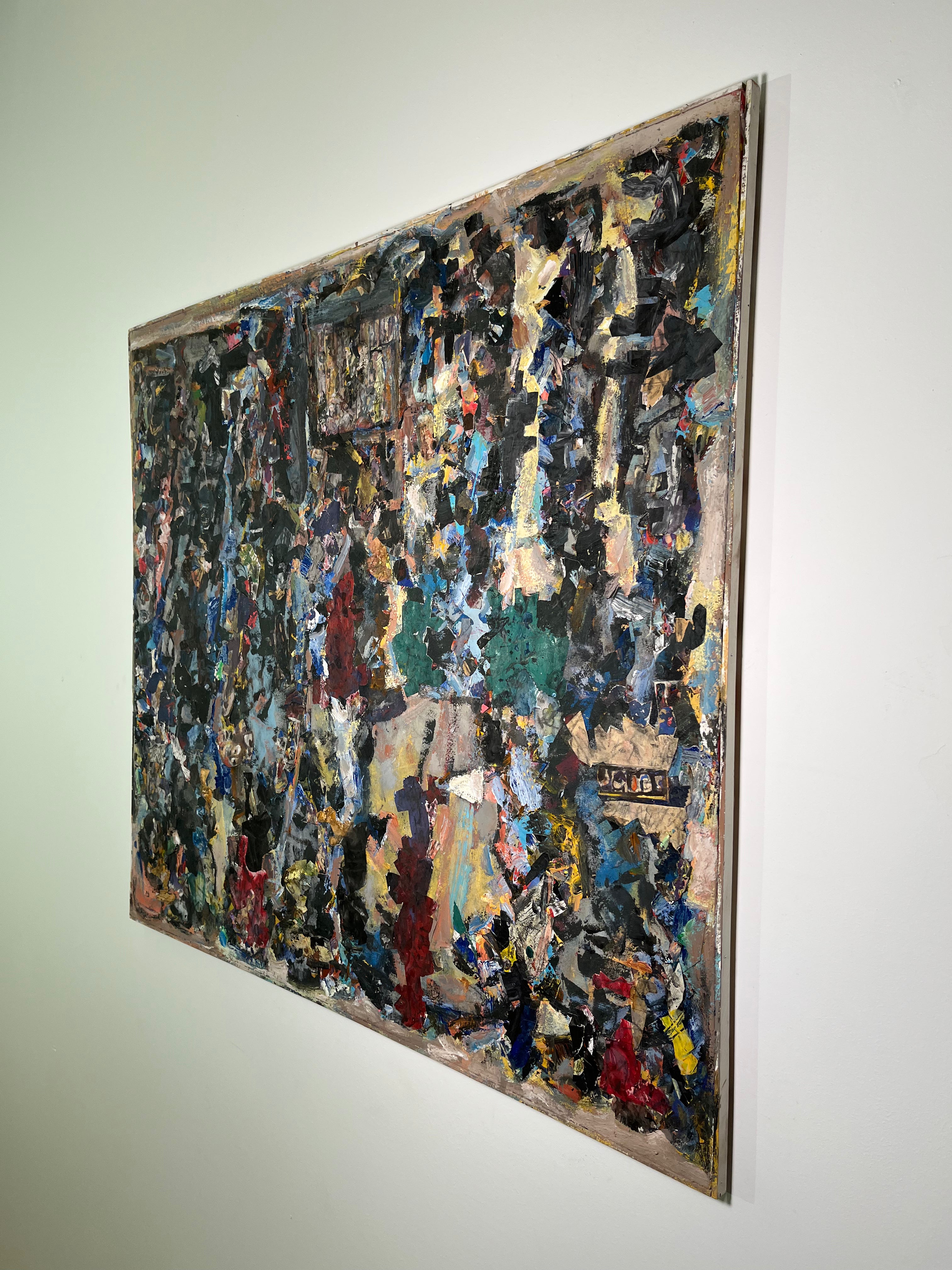 Large Scale Swedish Artist Valter Gibson Composition Painting