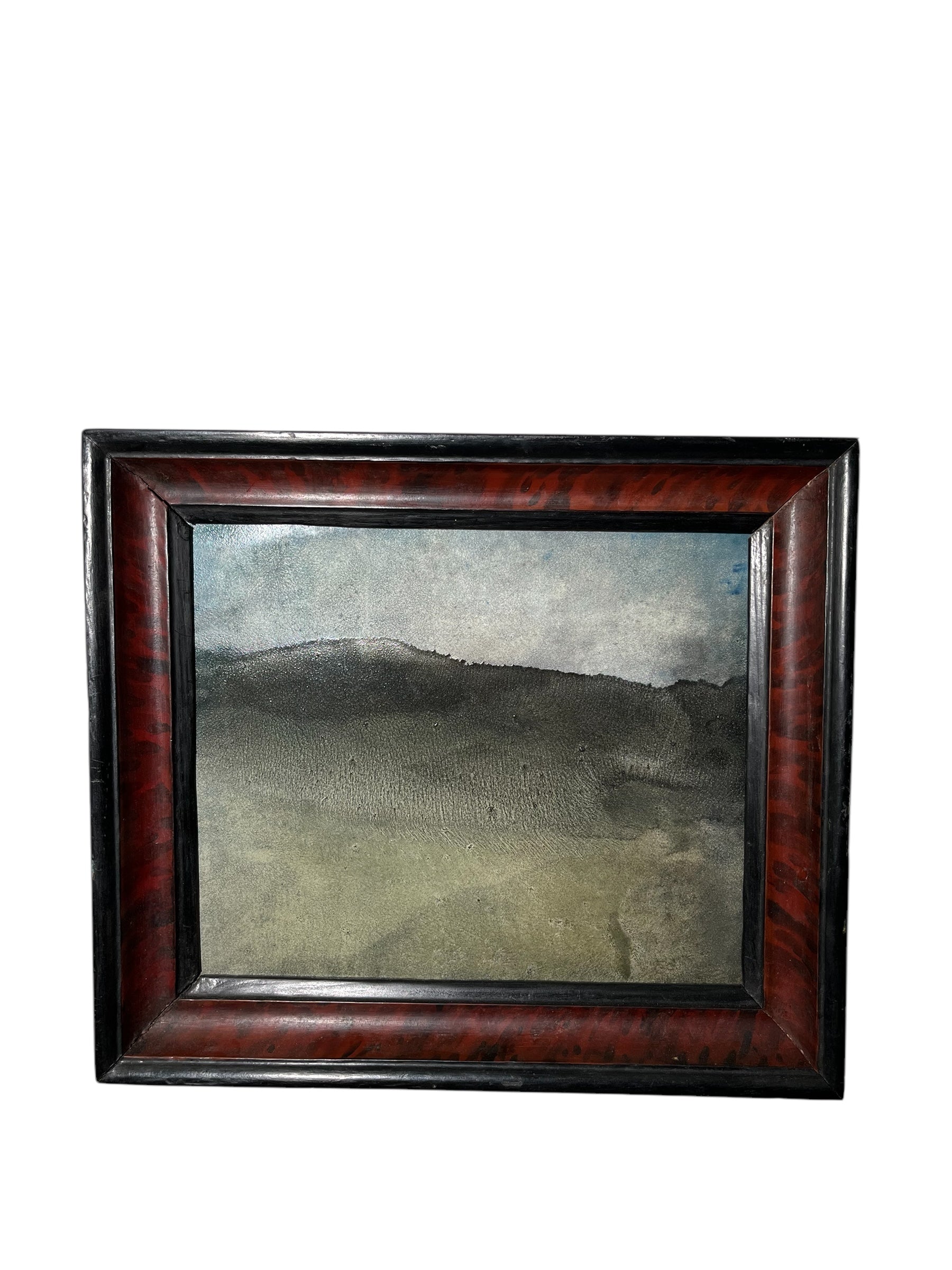 Evocative Landscape Oil Painting, in 18th Cen Frame