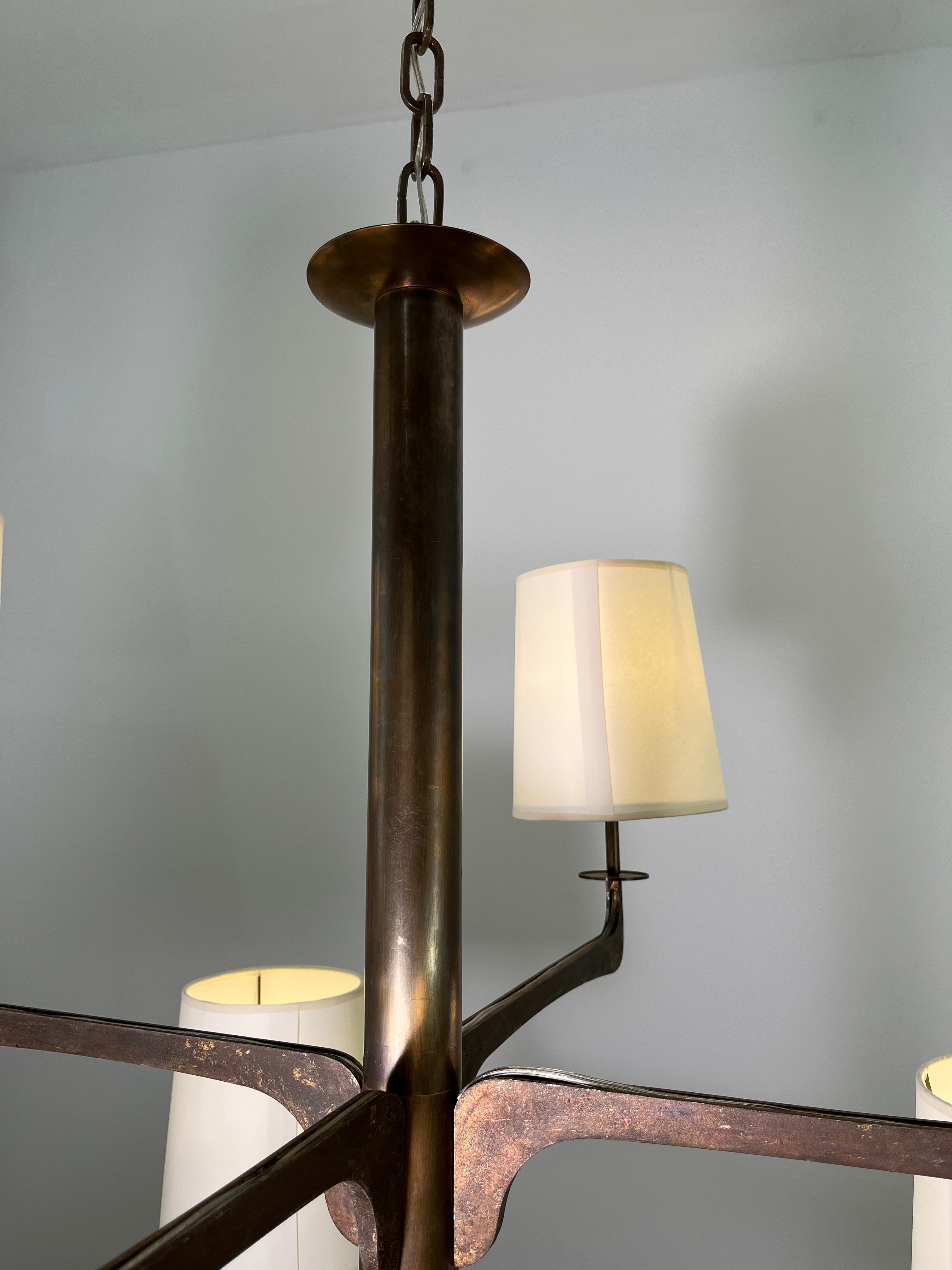 Lucca Studio Hardin Bronze Chandelier (Two Tier)