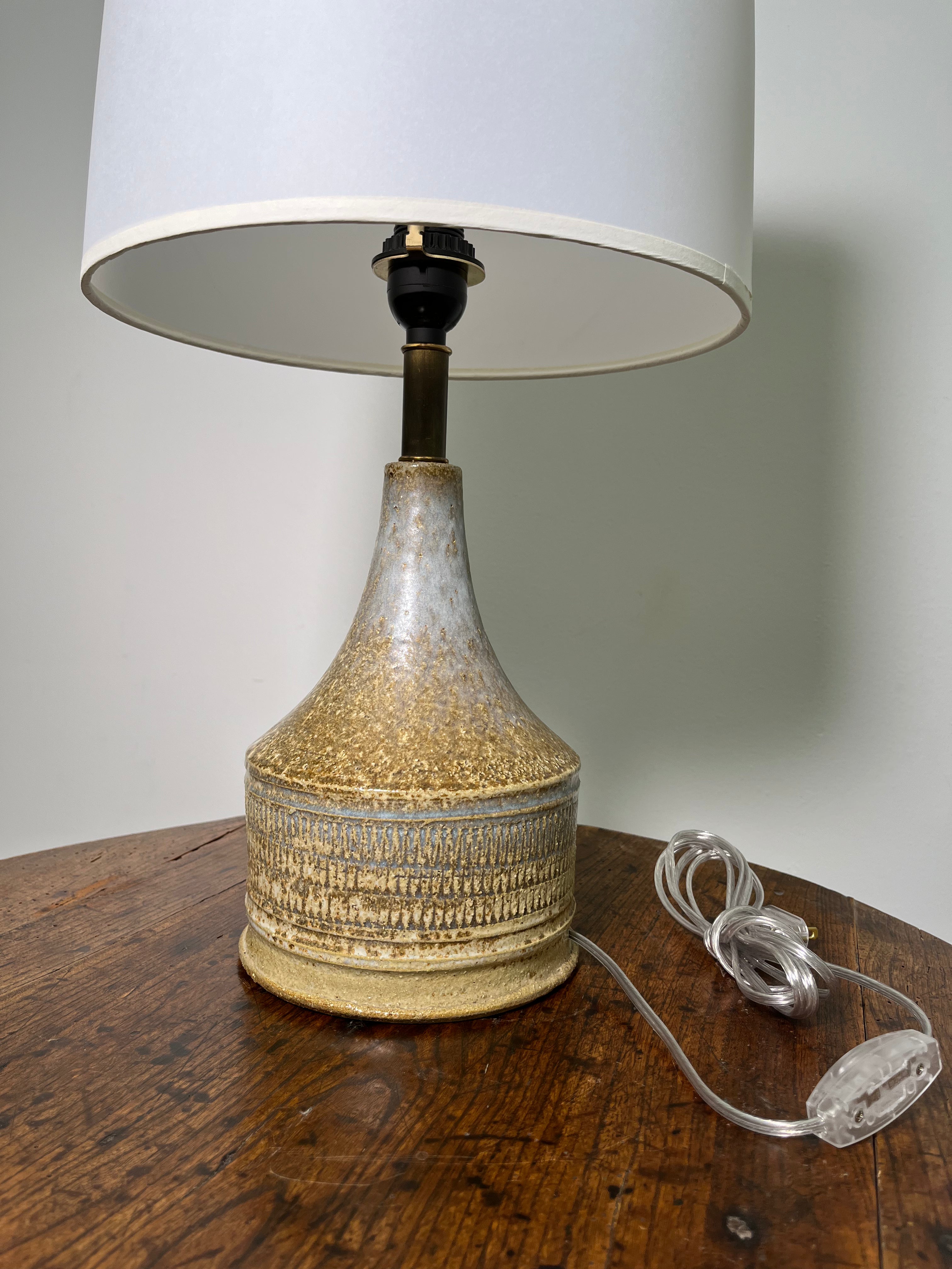 Danish Vintage Studio Pottery Lamp