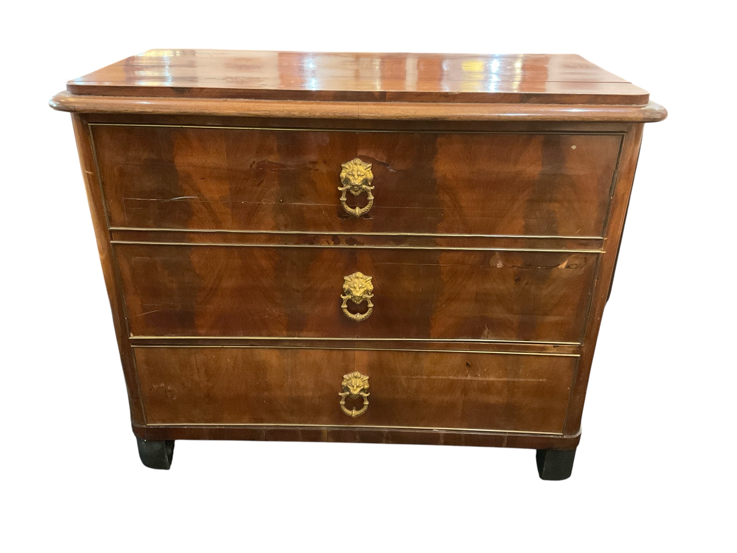 19th Century Burl wood Commode