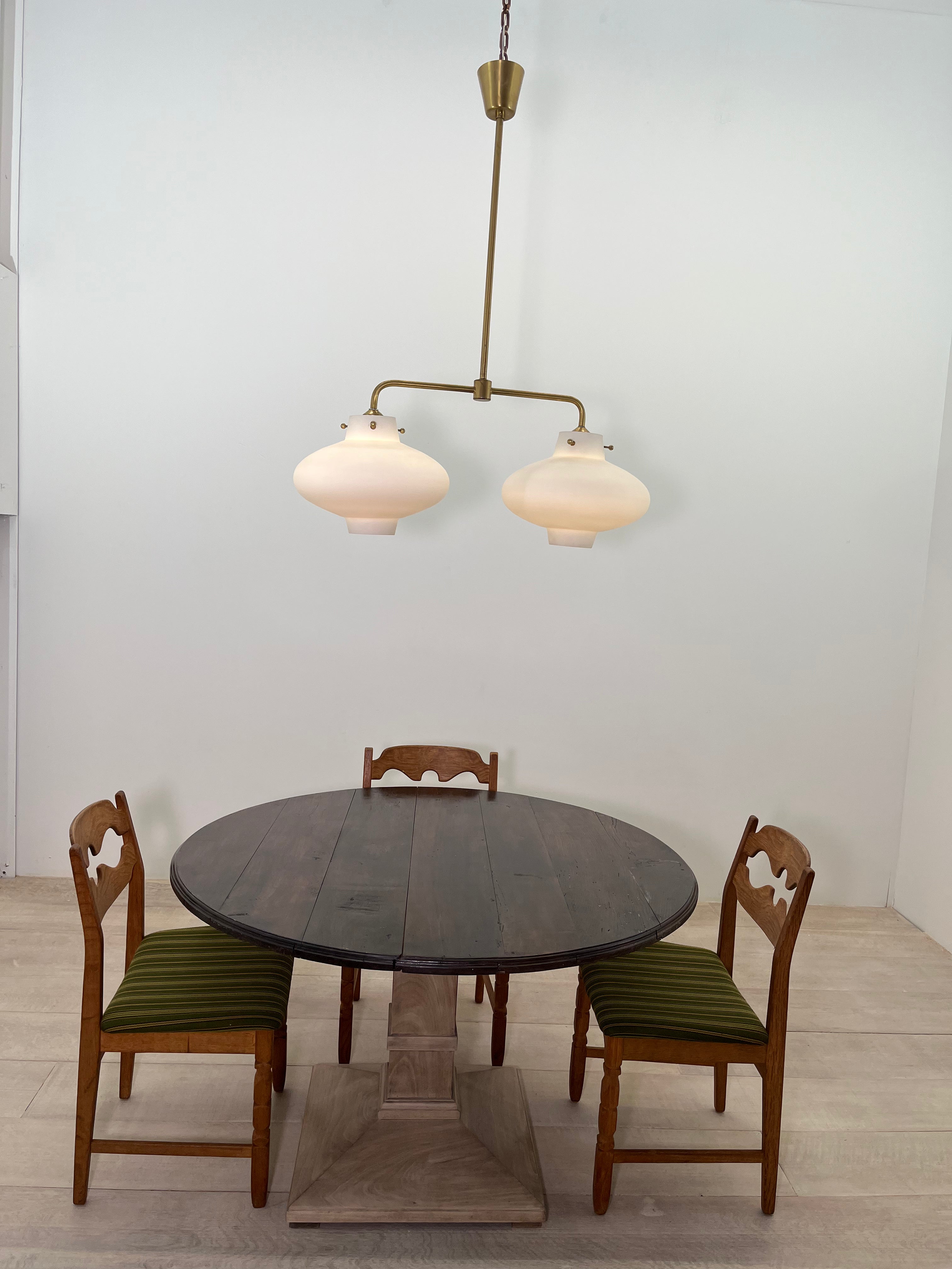 1940's HANS BERGSTRÖM Swedish Modern Chandelier