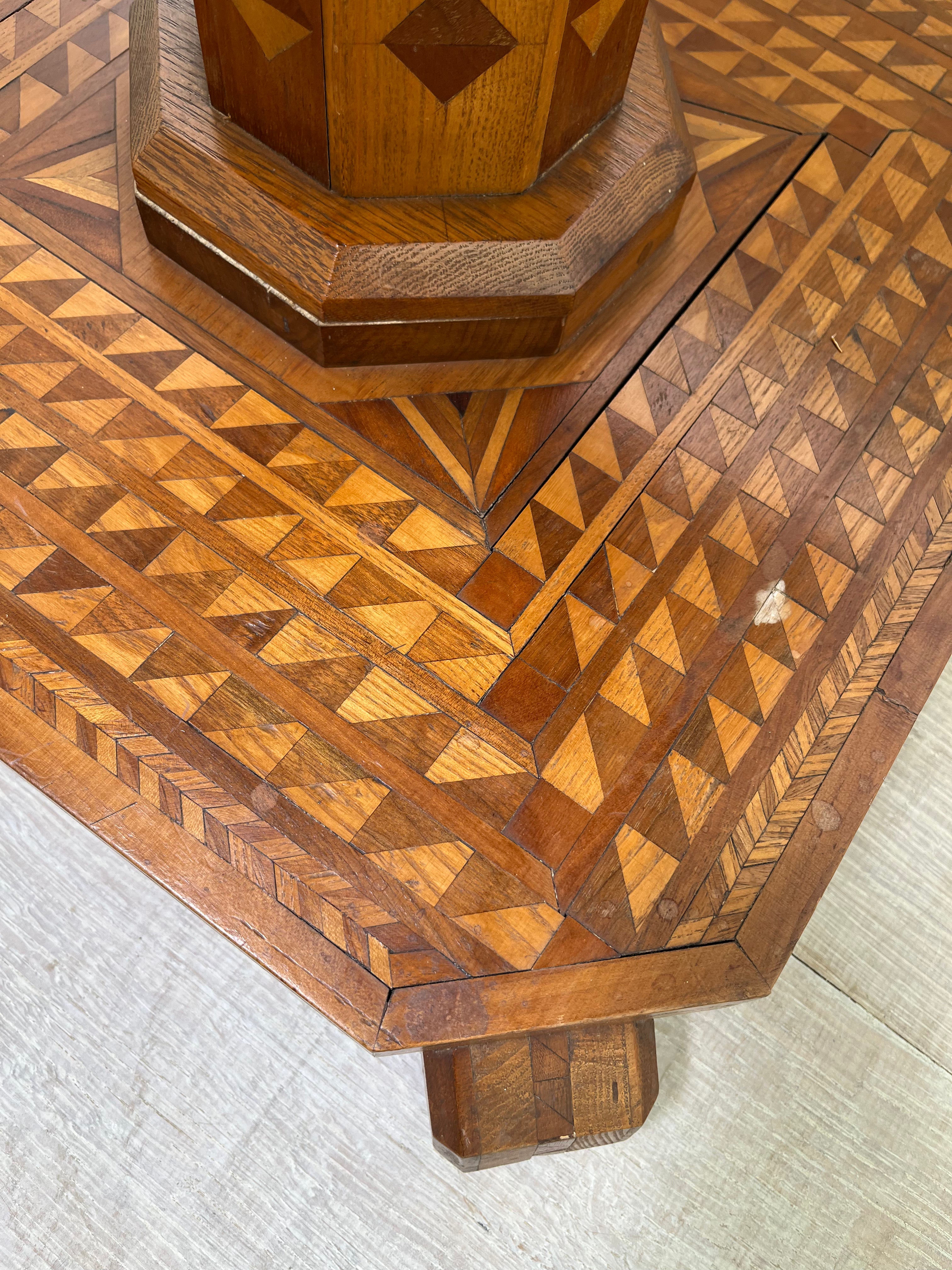 19th Century Superb Inlaid Side Table