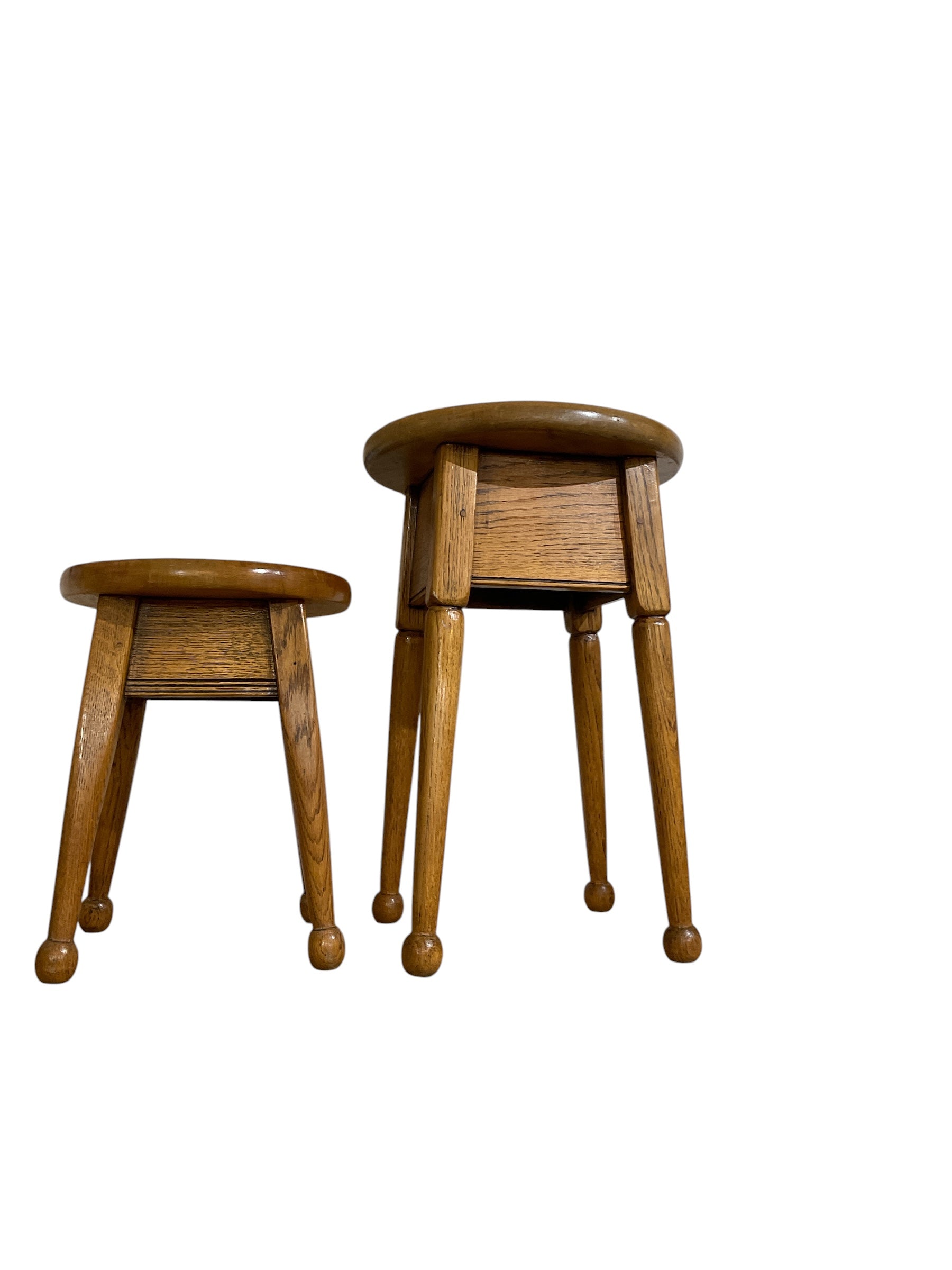Pair of Authentic Liberty of London Arts and Crafts Oak Side Table