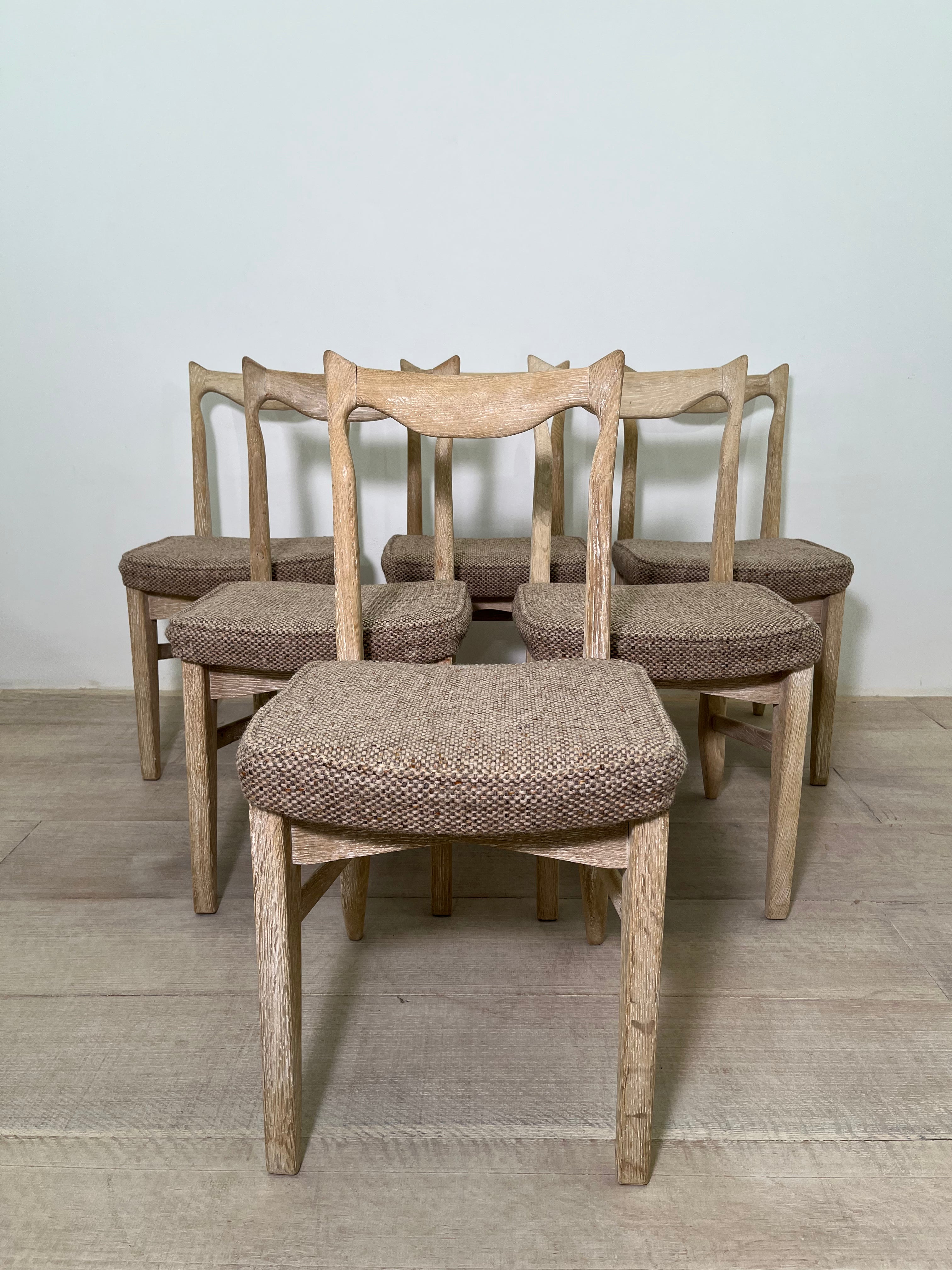 Set of (6) Guillerme & Chambrone Dining Chairs