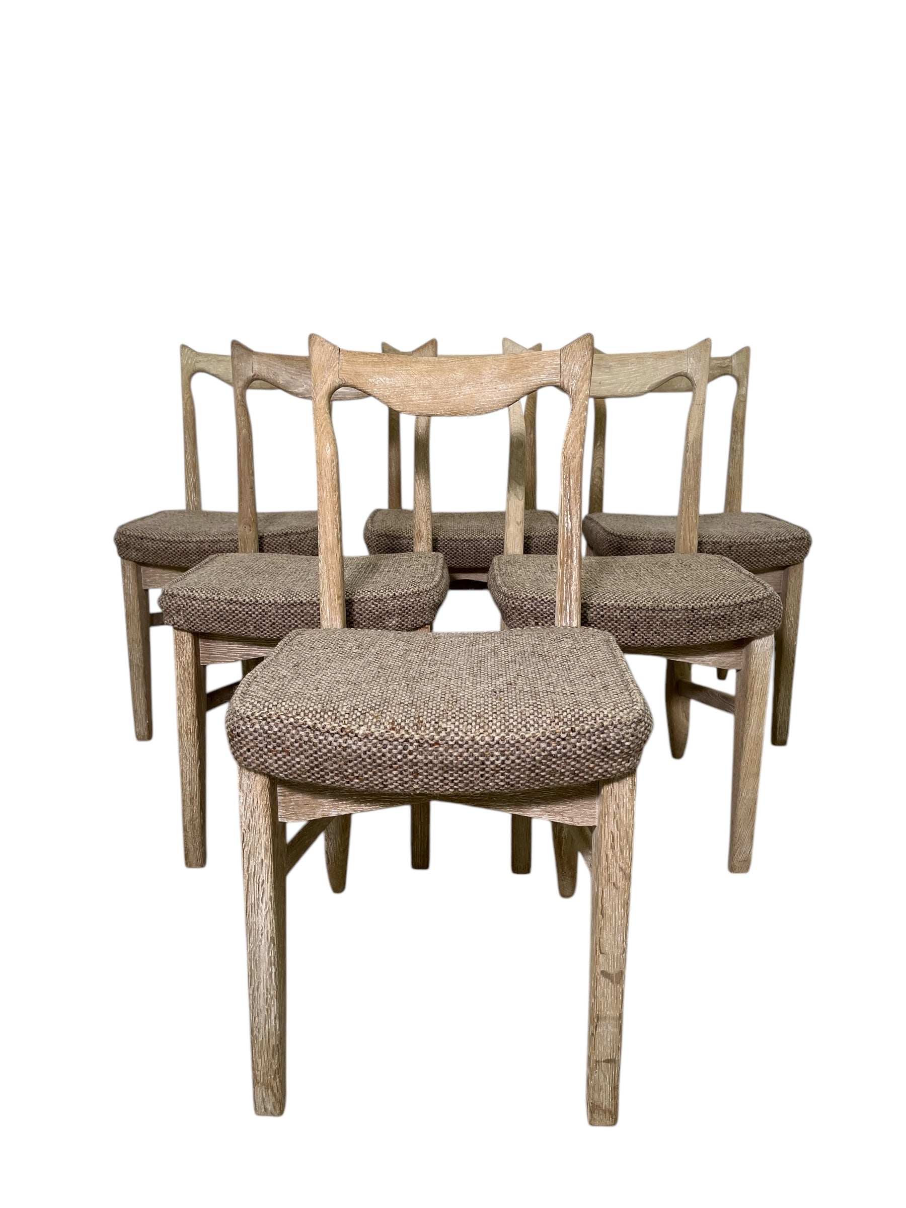 Set of (6) Guillerme & Chambrone Dining Chairs