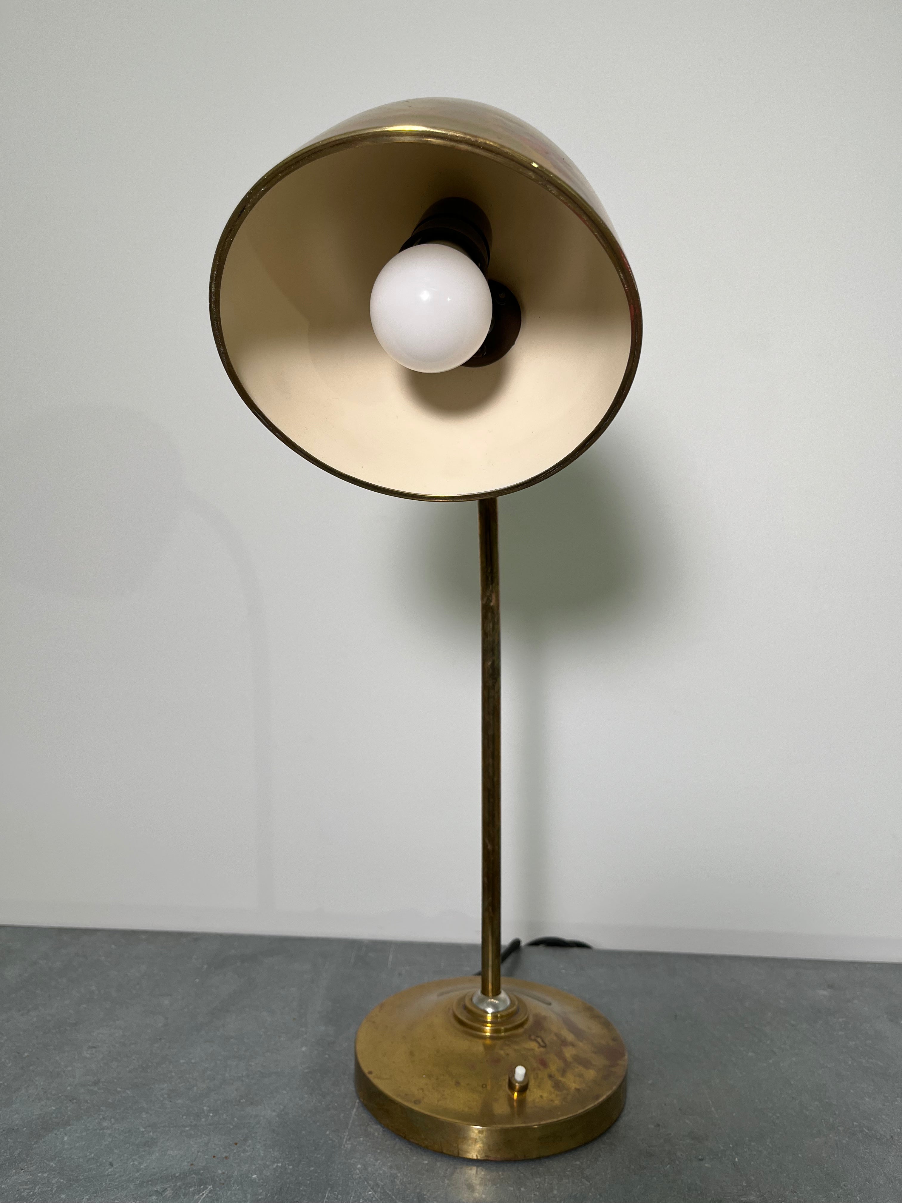 Danish Brass Desk Lamp