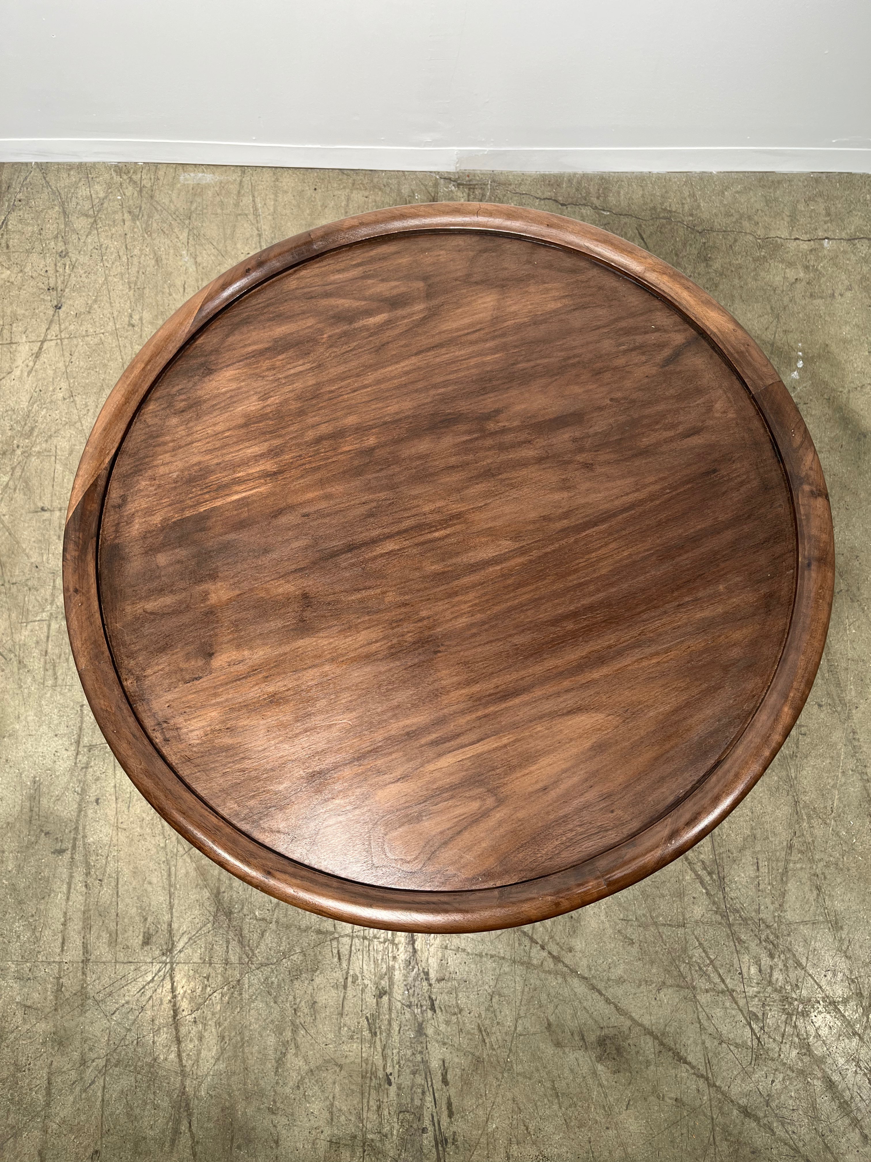 Lucca Studio Walnut Hyatt Side Table&nbsp;