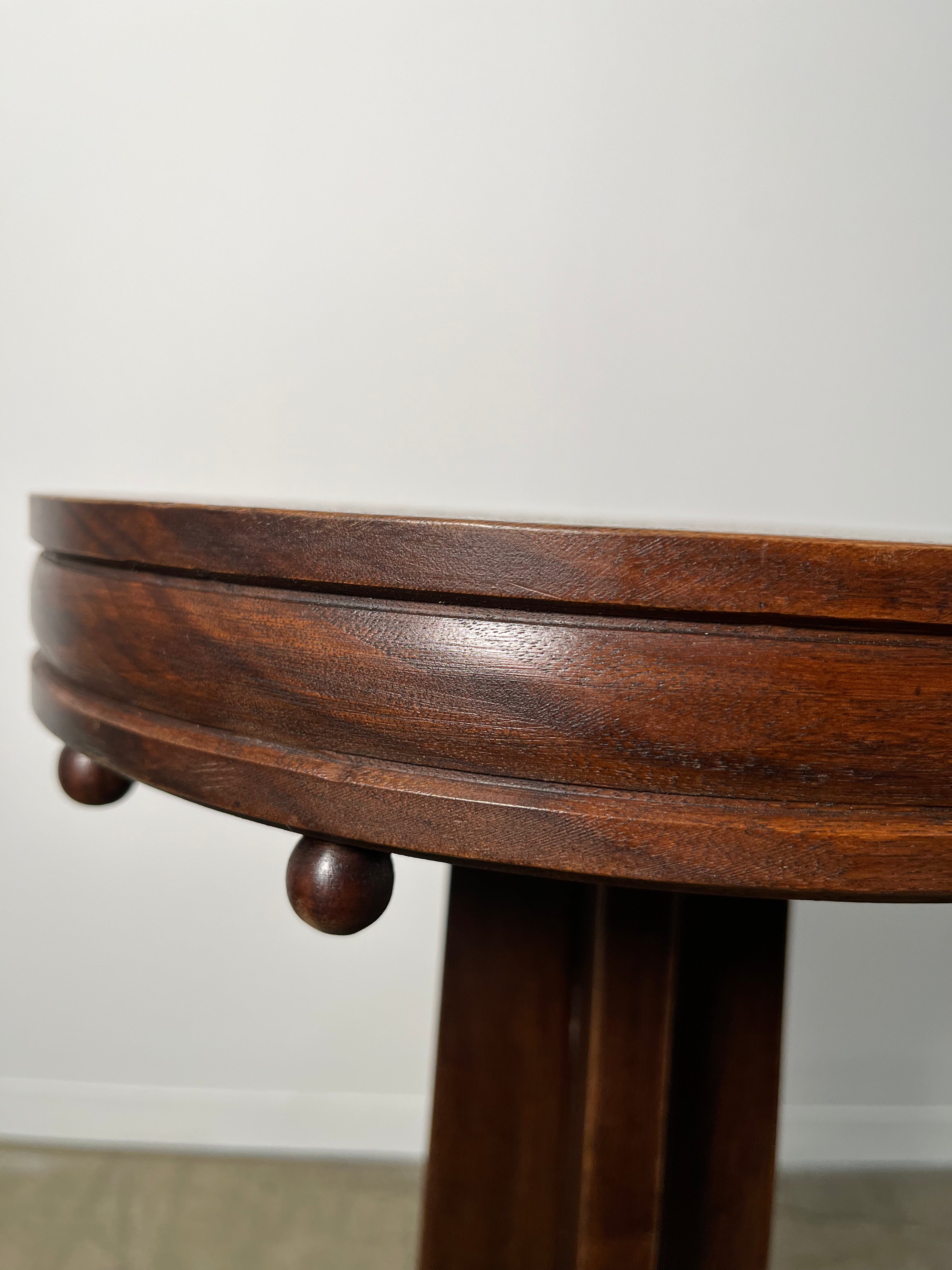 Limited Edition Walnut Deco Side Table