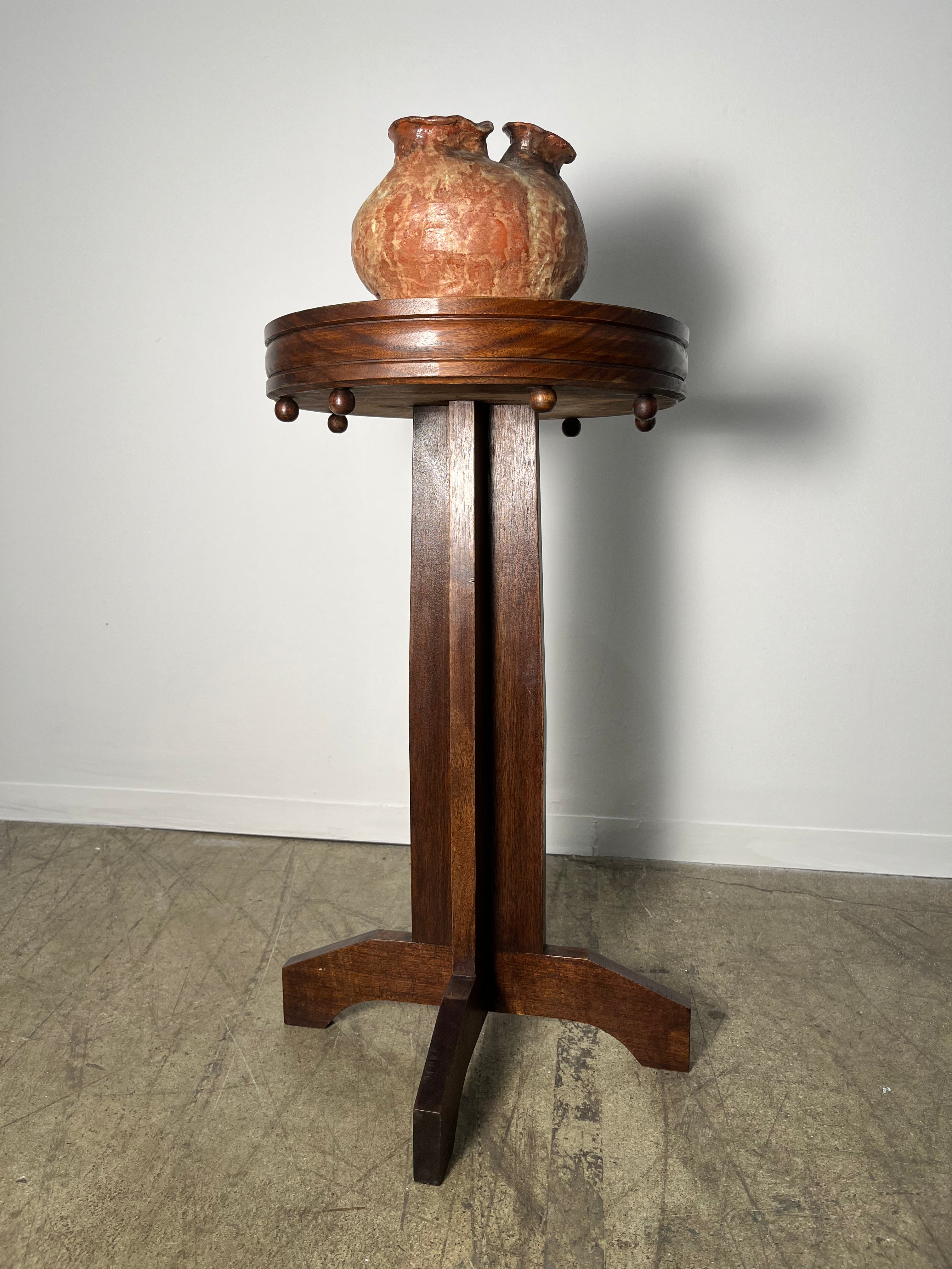 Limited Edition Walnut Deco Side Table