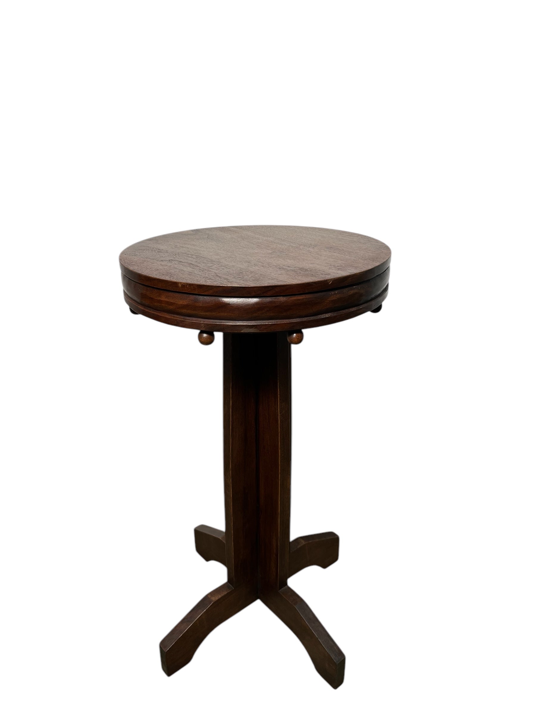 Limited Edition Walnut Deco Side Table