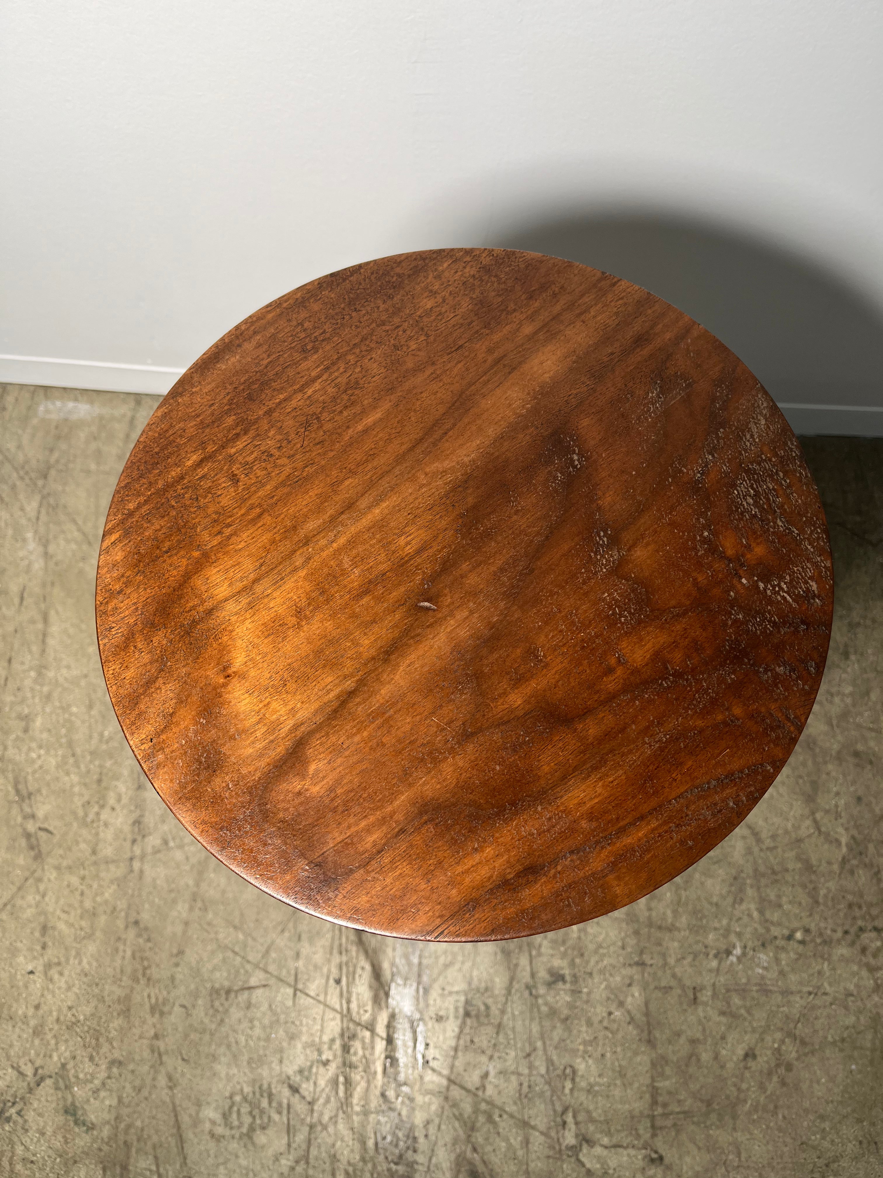 Limited Edition Walnut Deco Side  Table