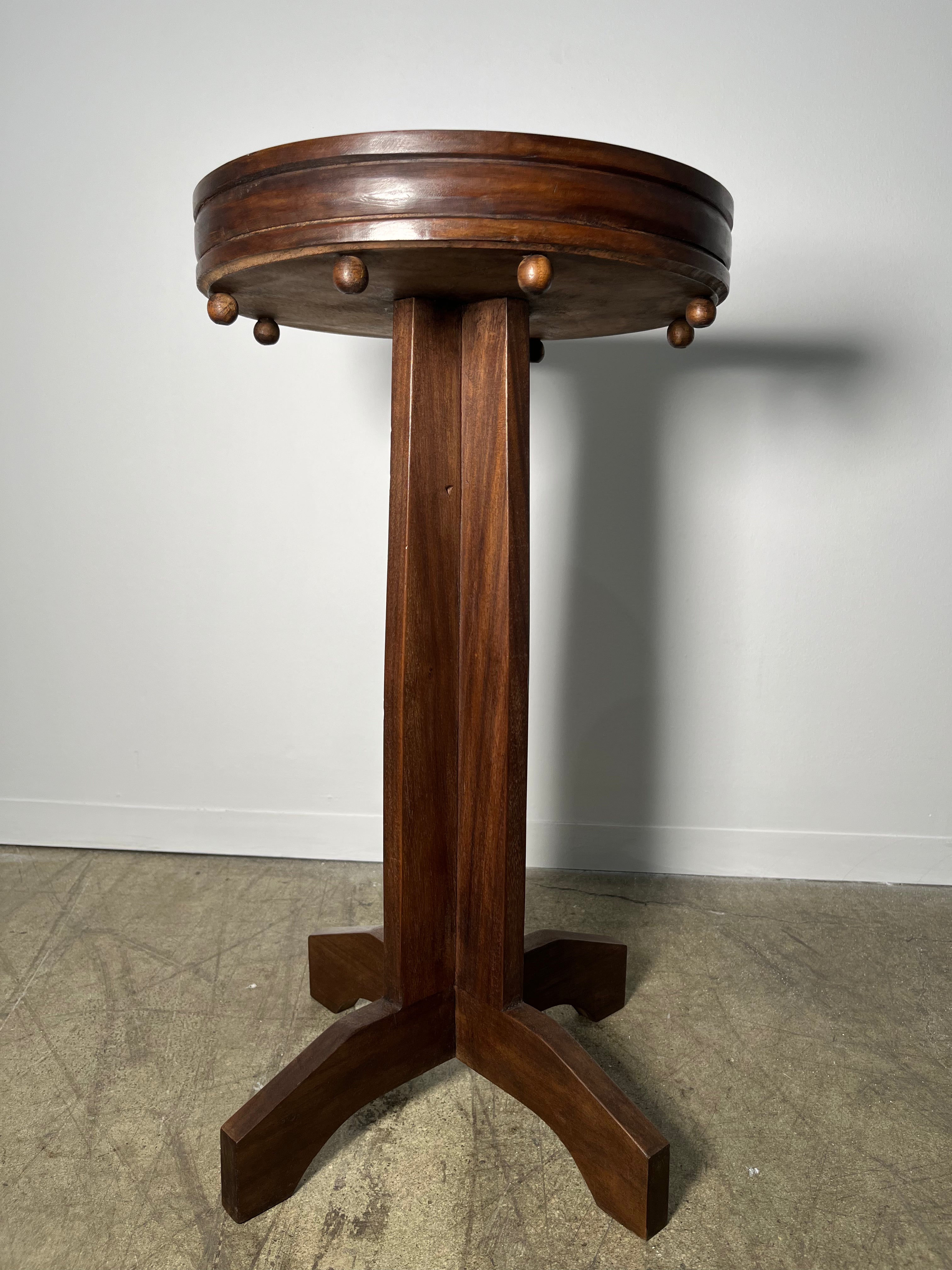 Limited Edition Walnut Deco Side  Table