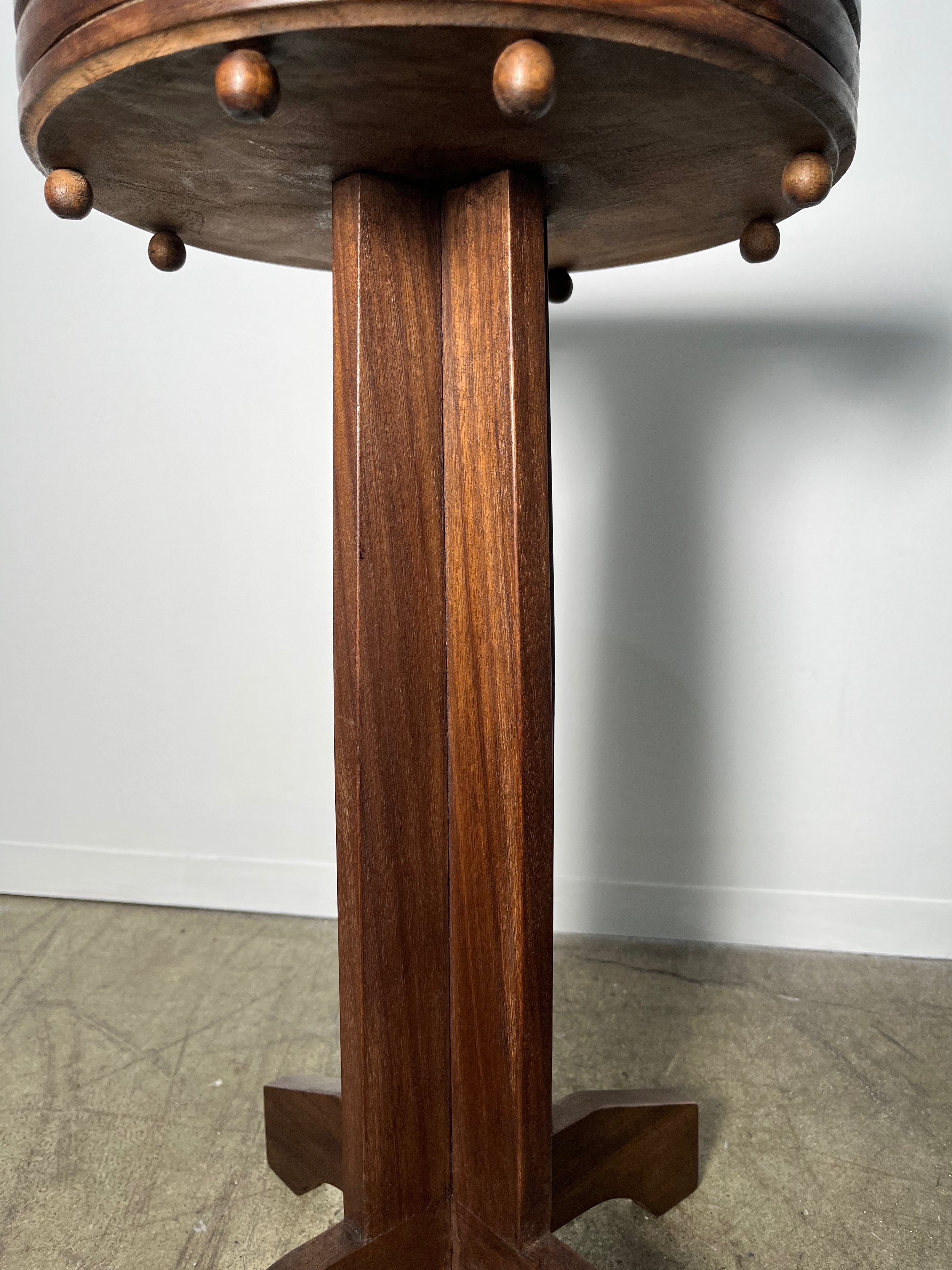 Limited Edition Walnut Deco Side  Table