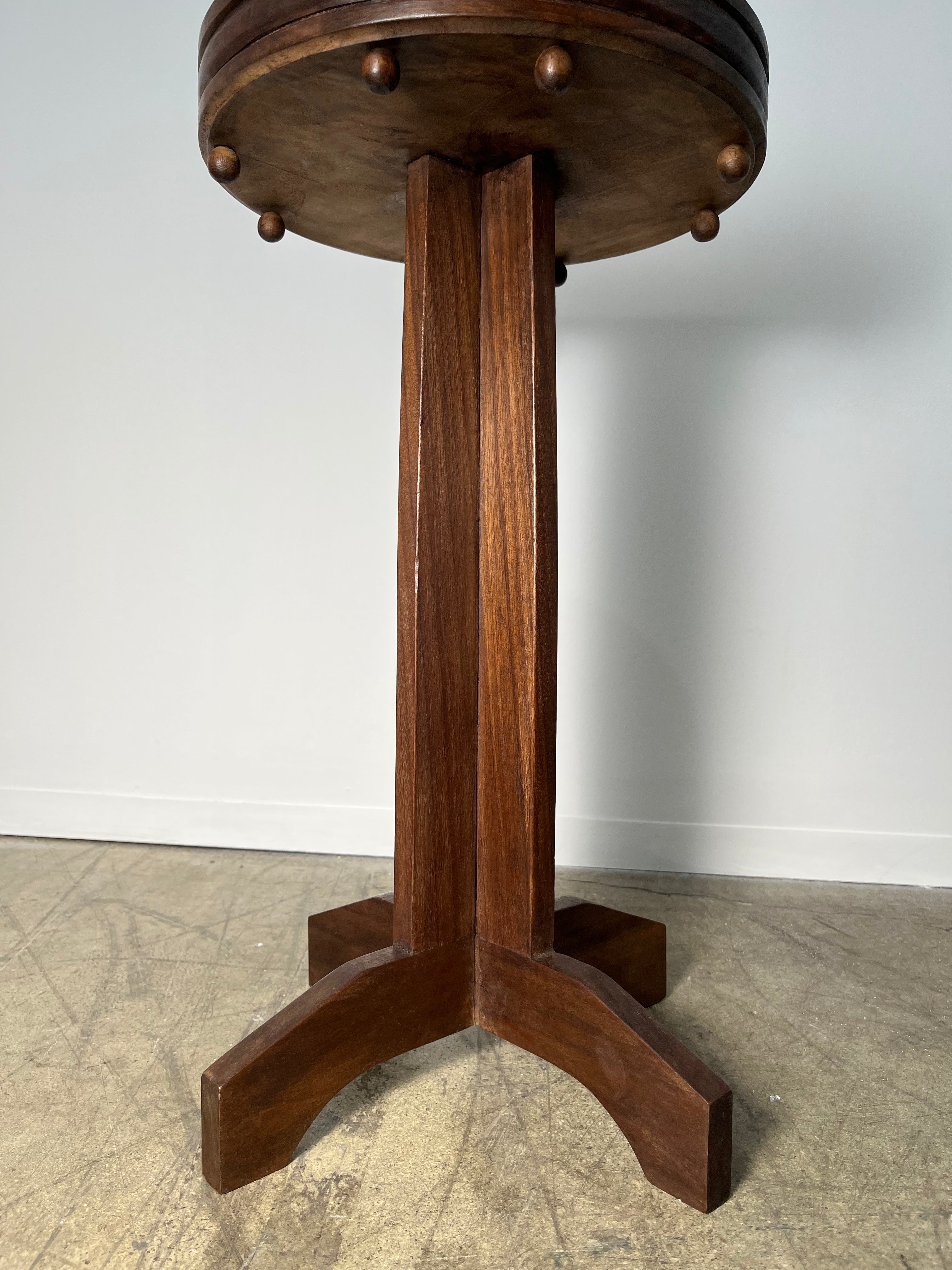 Limited Edition Walnut Deco Side  Table