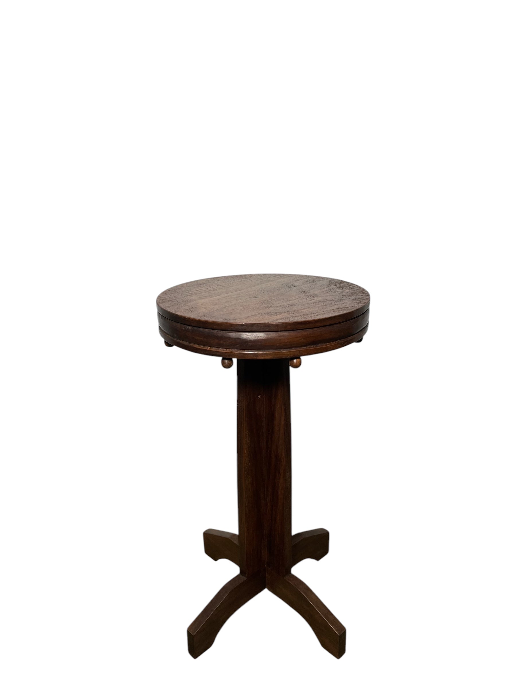 Limited Edition Walnut Deco Side  Table