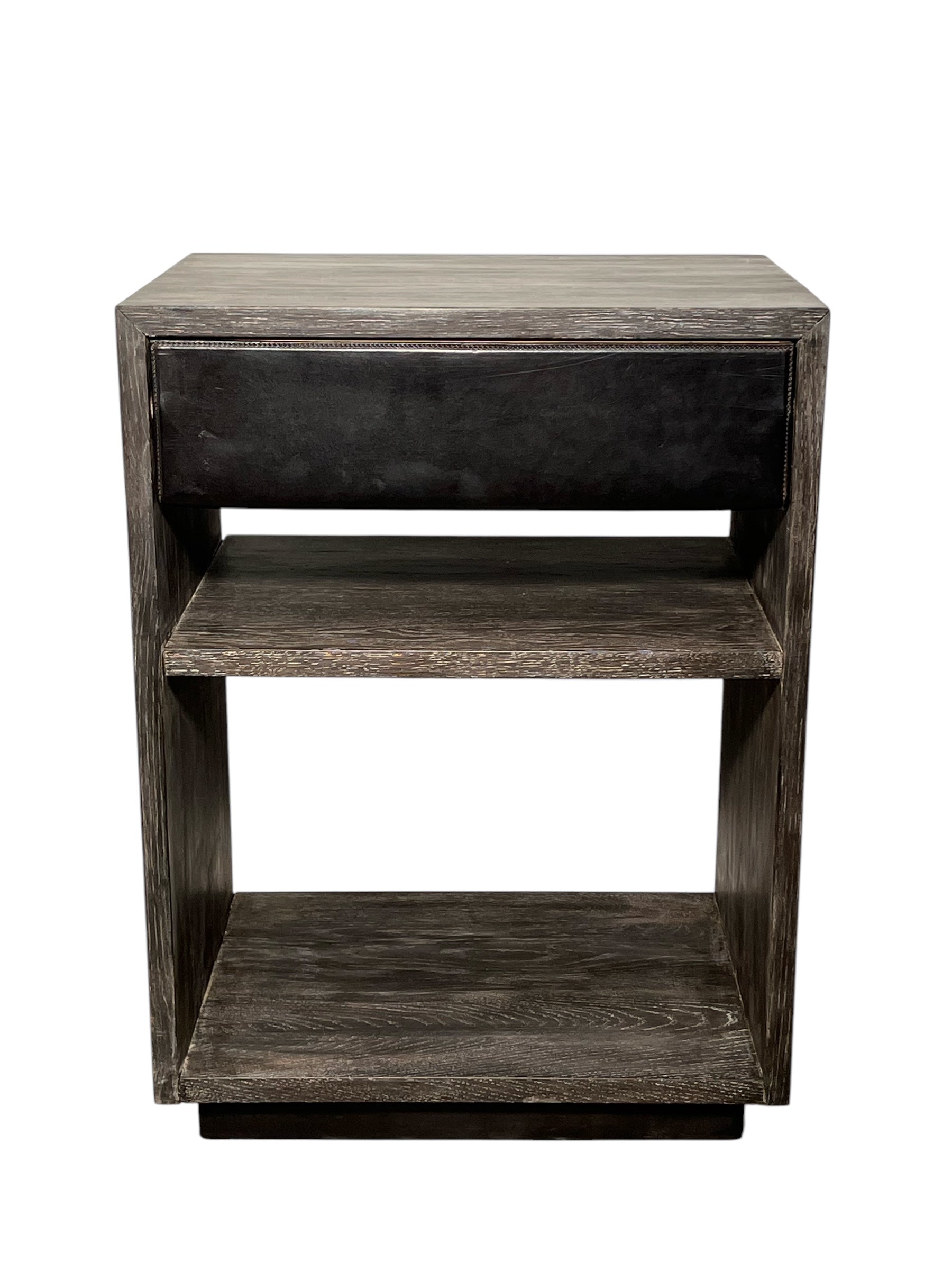 Limited Edition Single Dark Ceused Oak Nightstand