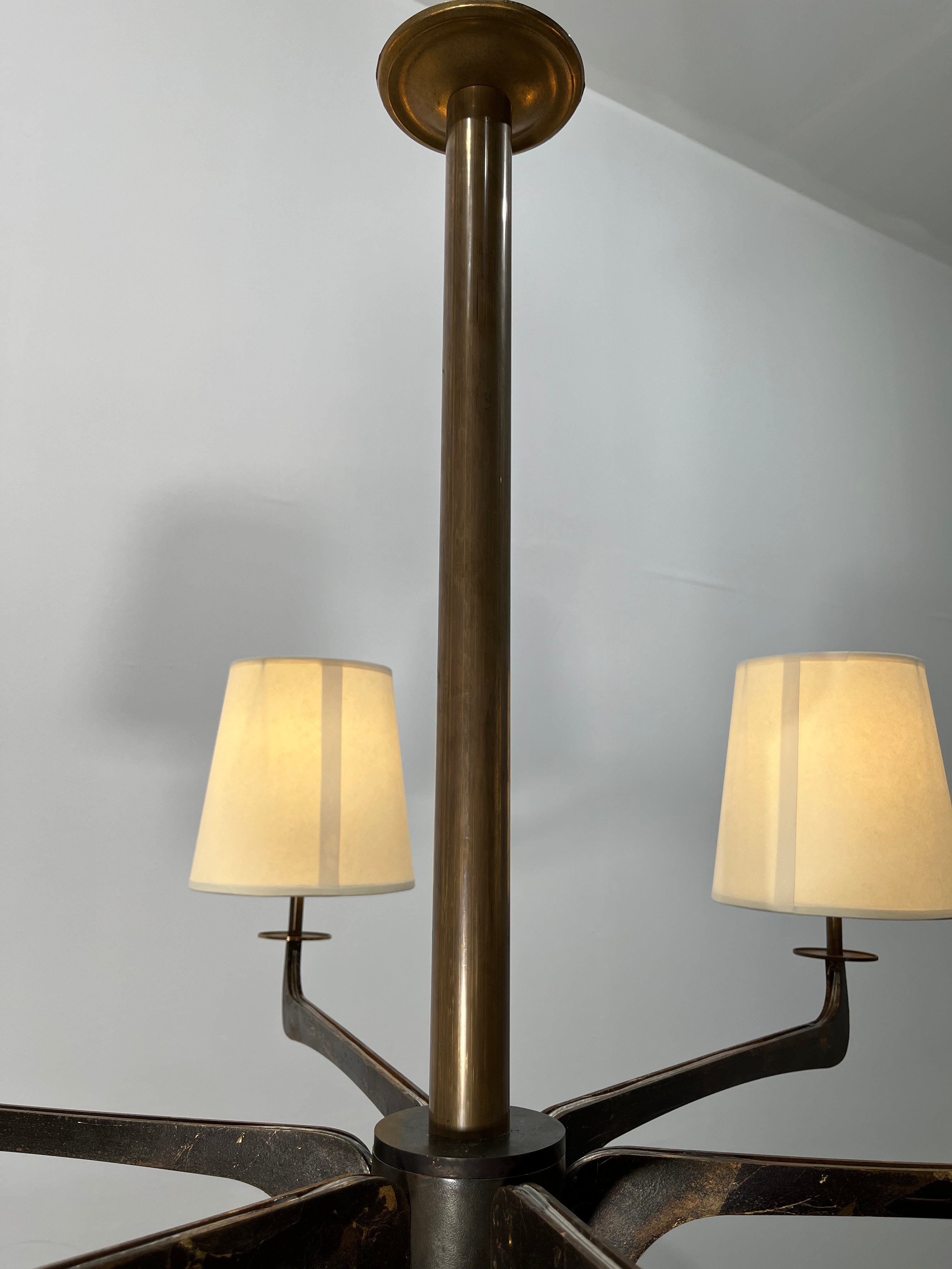 Lucca Studio Hardin Bronze Chandelier  (6) Arm