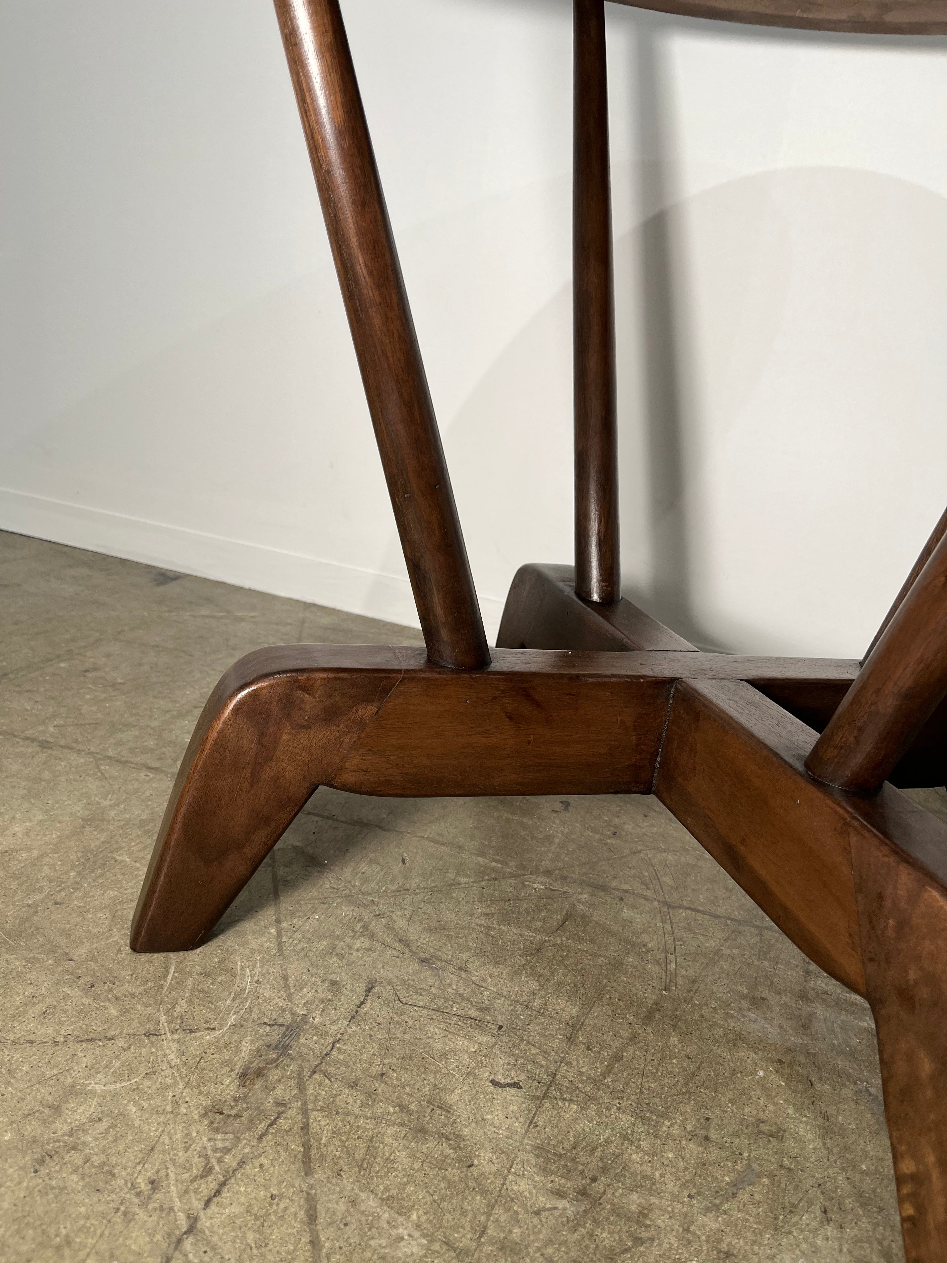 Lucca Studio Walnut Hyatt Side Table