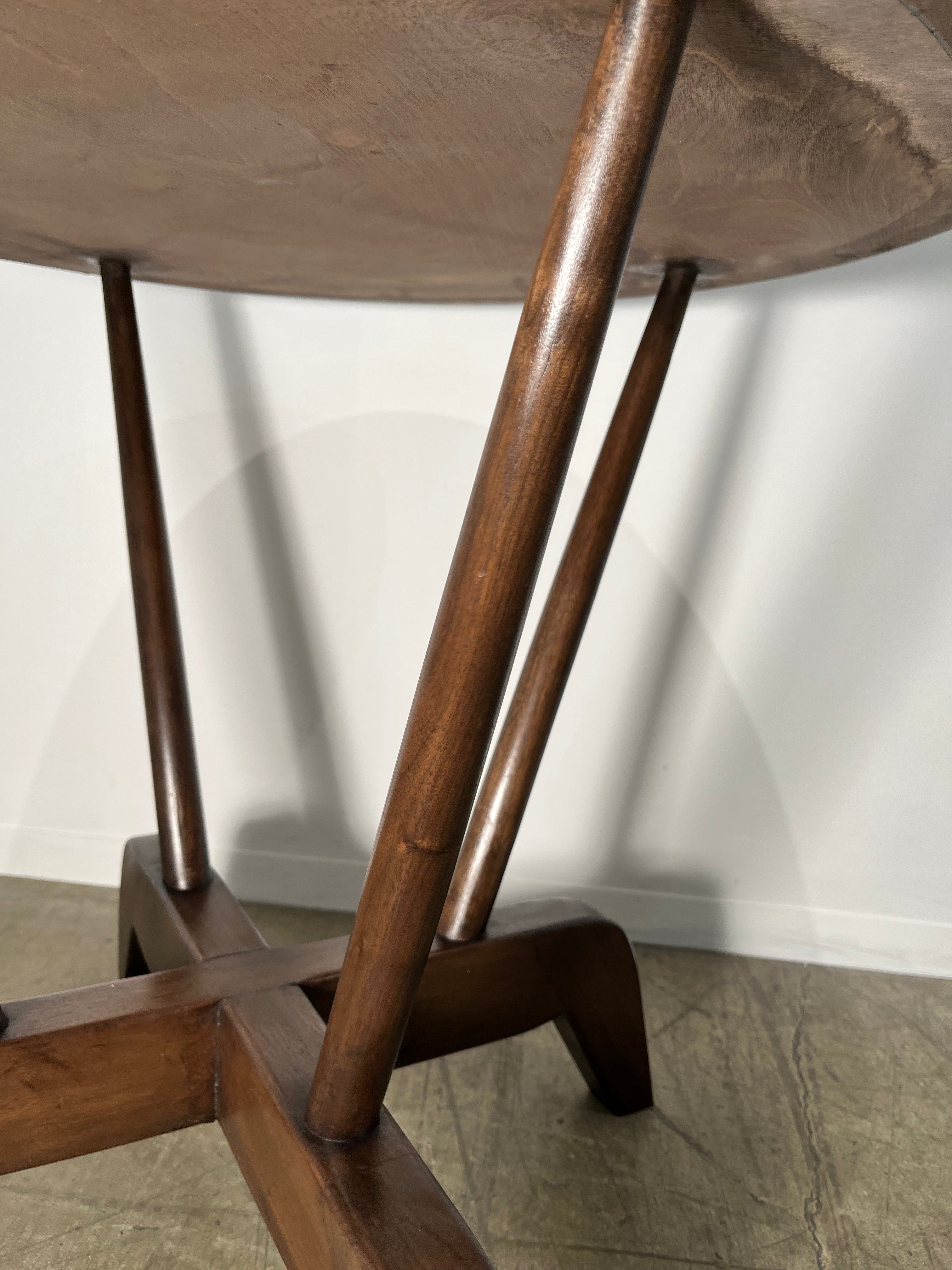 Lucca Studio Walnut Hyatt Side Table