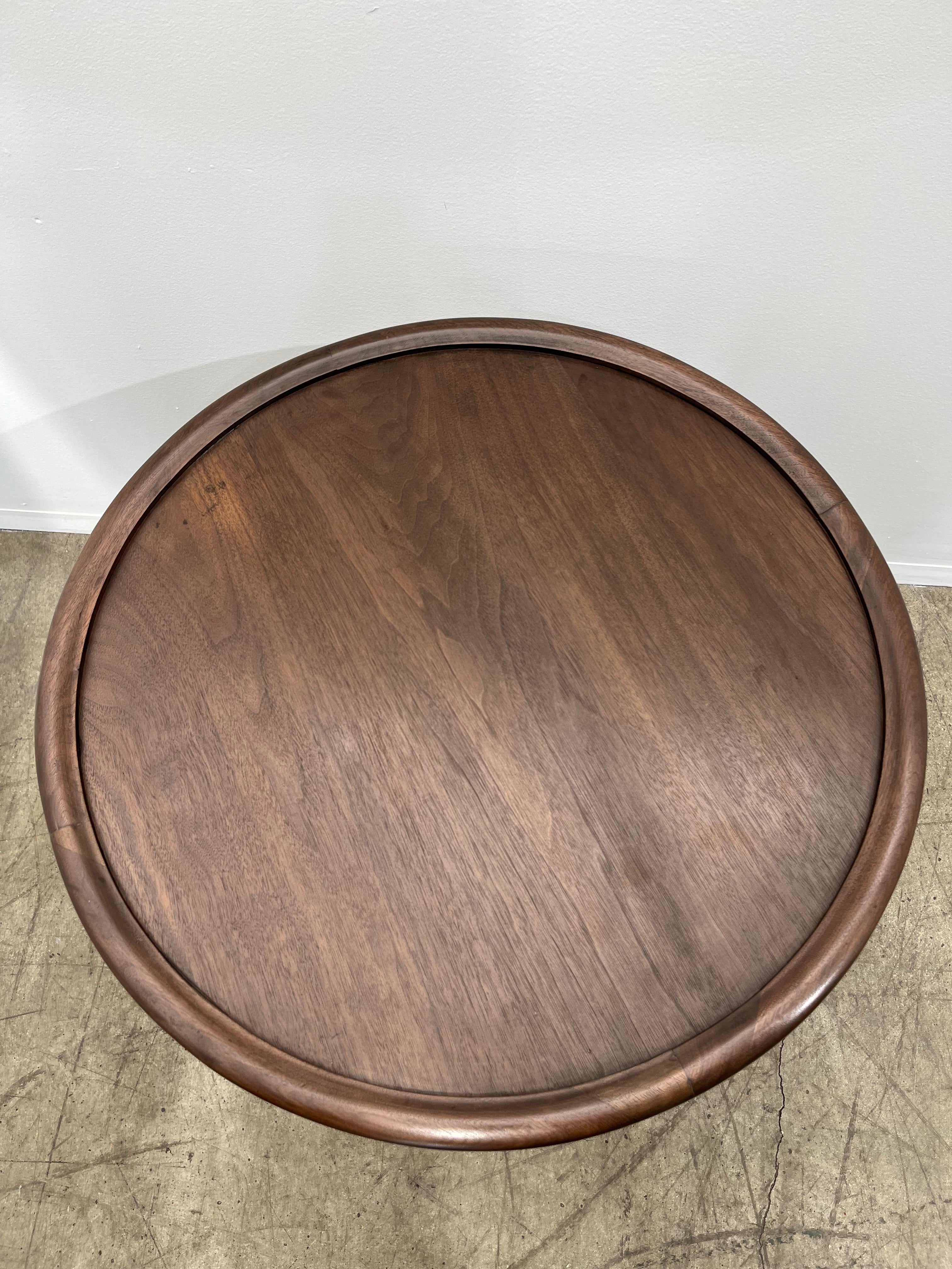 Lucca Studio Walnut Hyatt Side Table