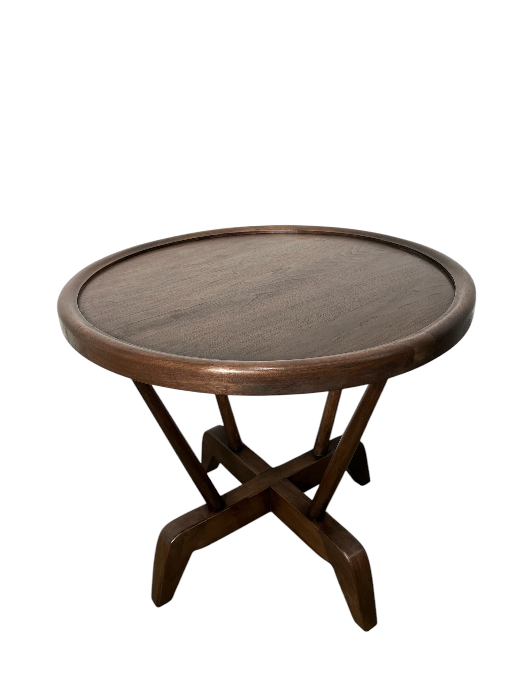 Lucca Studio Walnut Hyatt Side Table