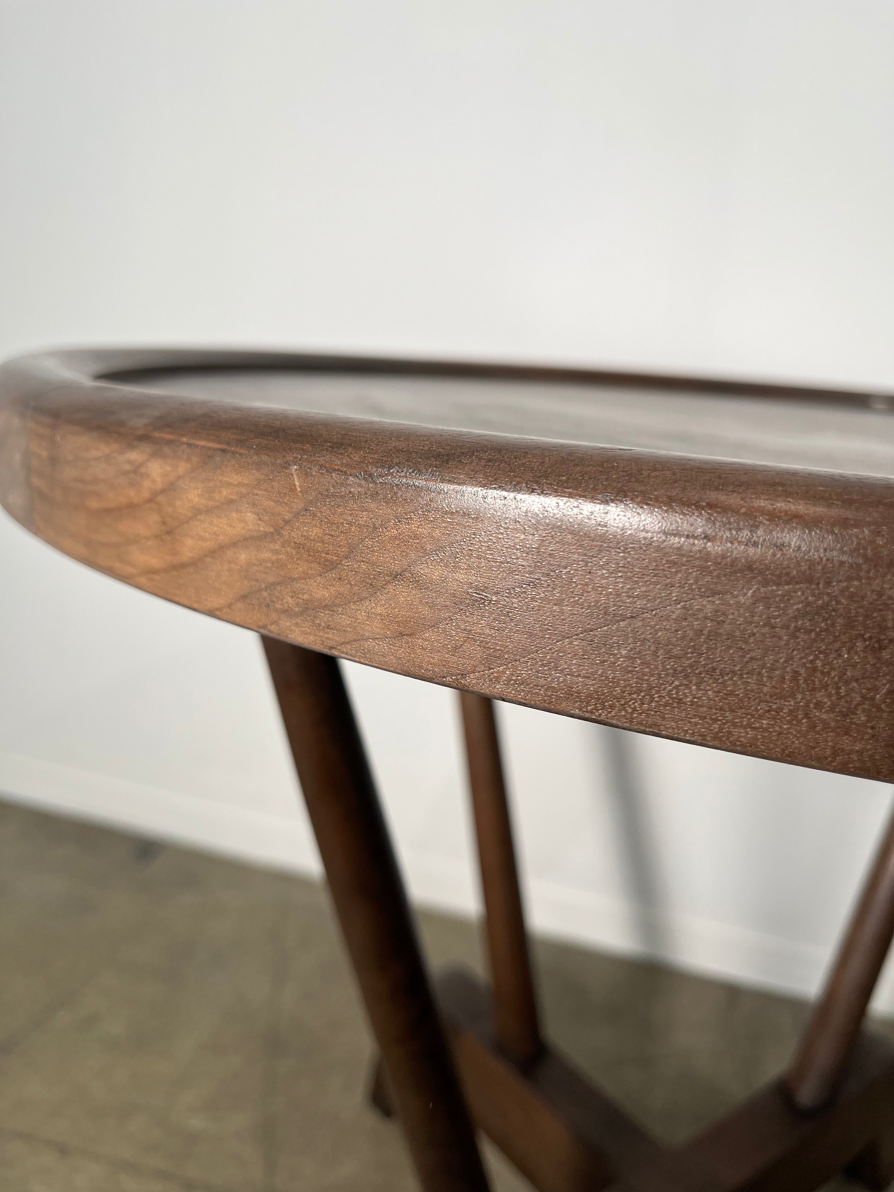 Lucca Studio Walnut Hyatt Side Table