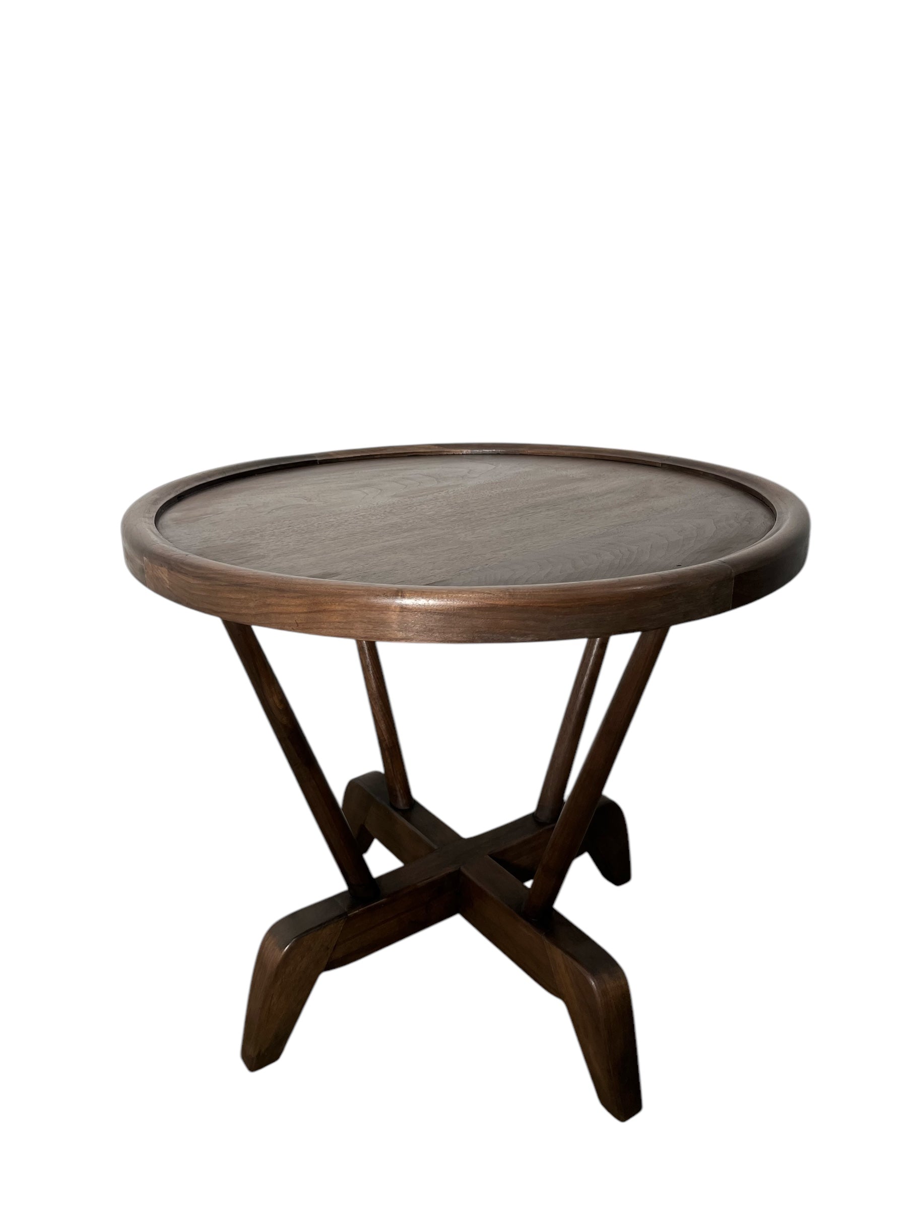 Lucca Studio Walnut Hyatt Side Table