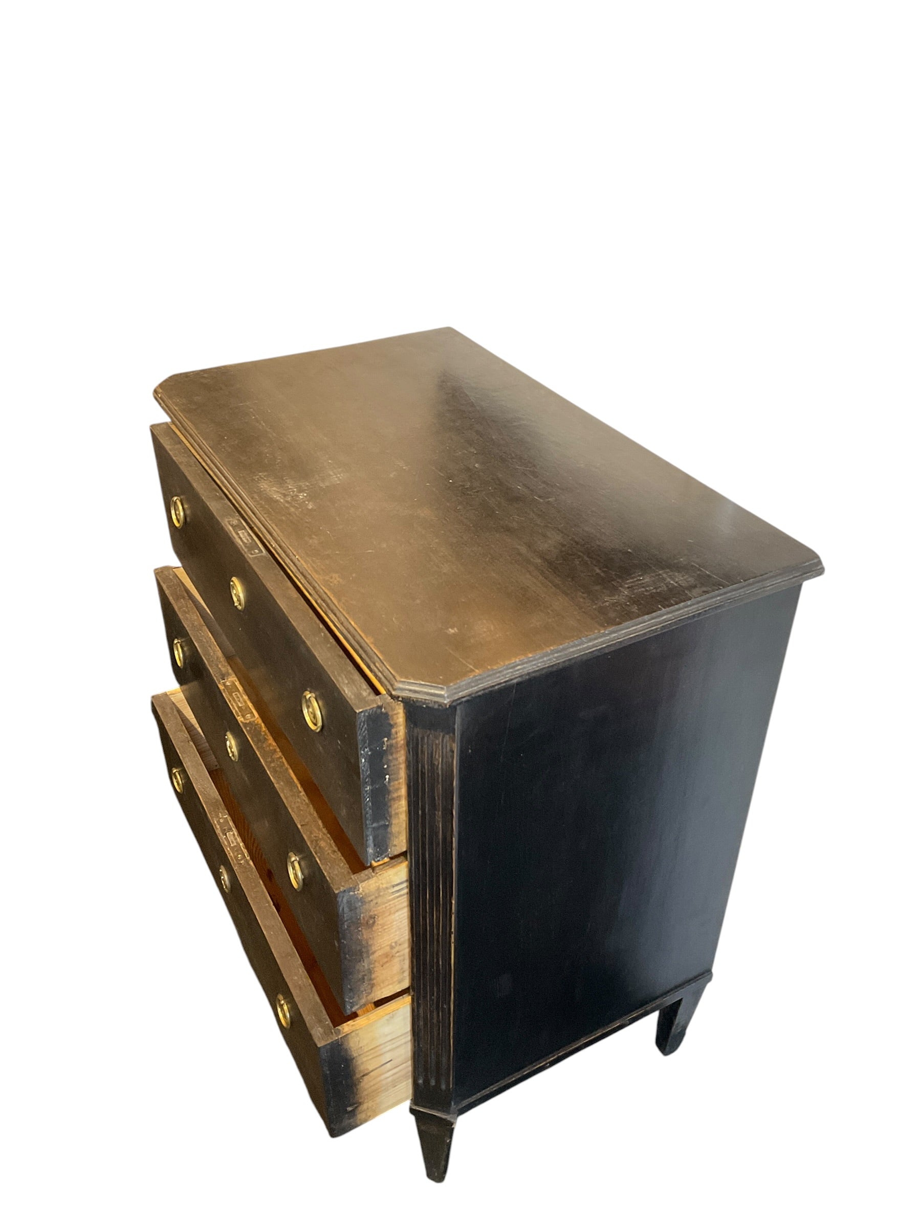 19 century French ebonized Commode
