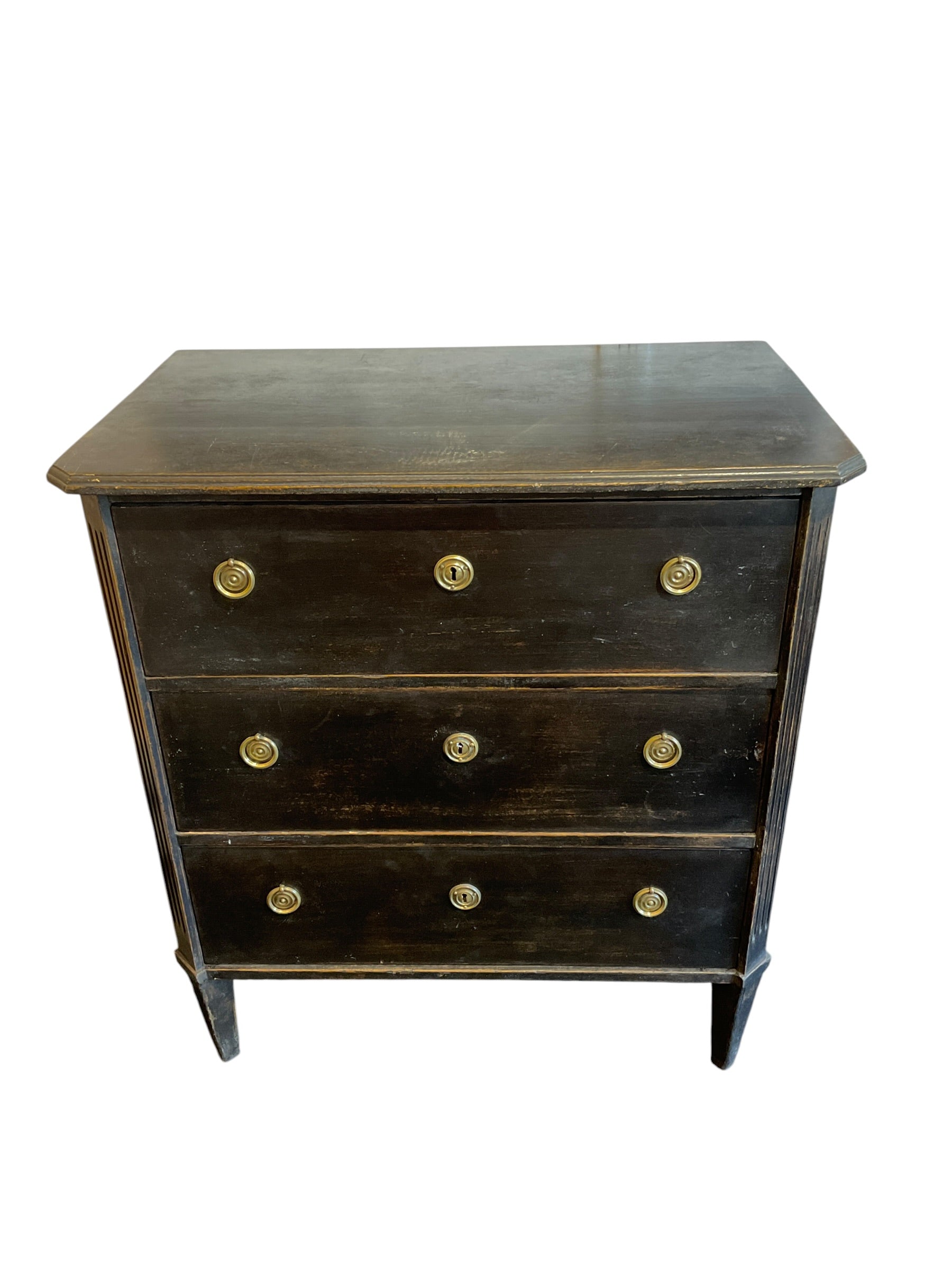 19 century French ebonized Commode