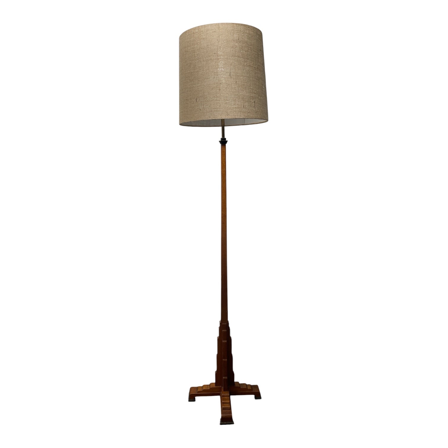 Amsterdam School Oak floor lamp