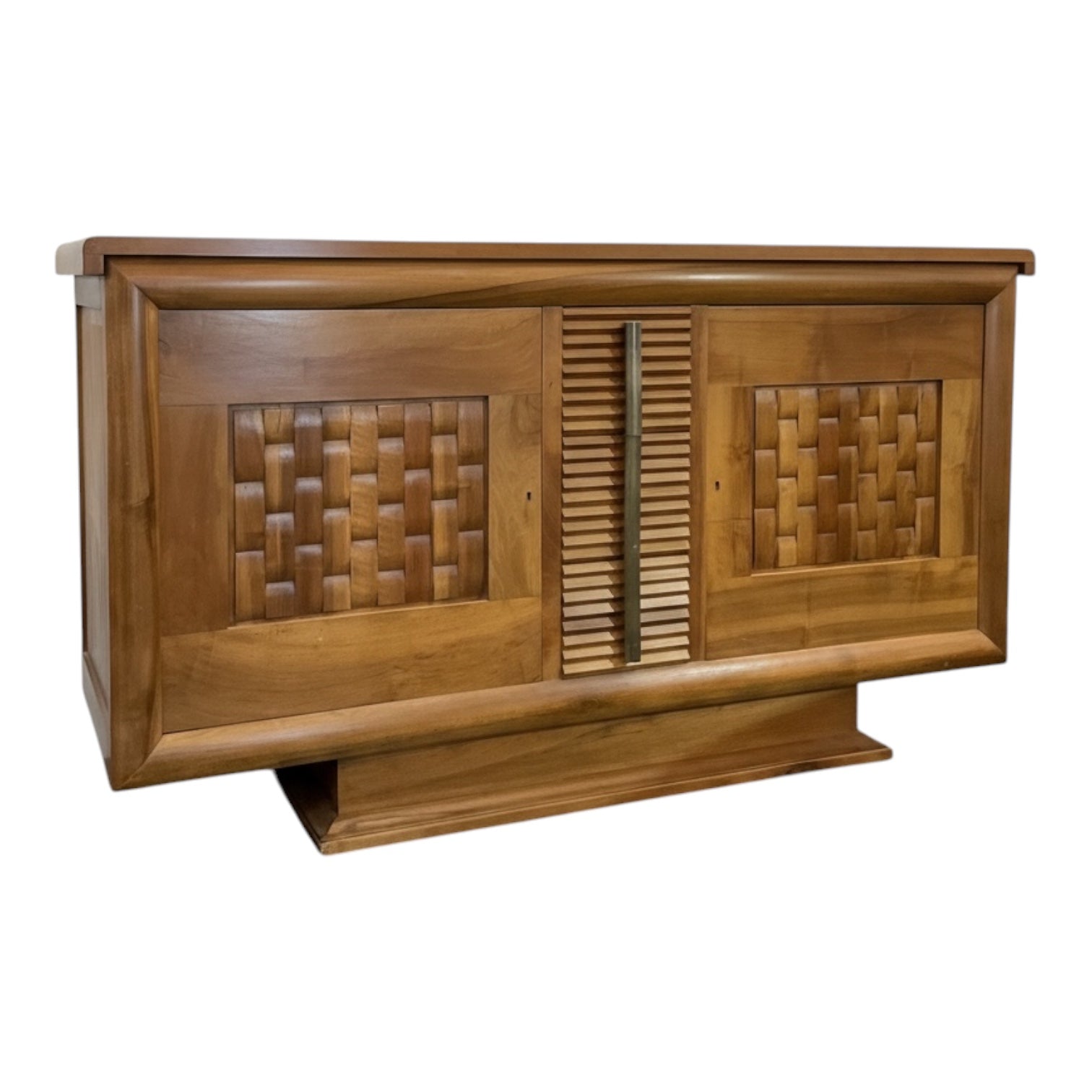 Unusual French 1930's Oak Sideboard
