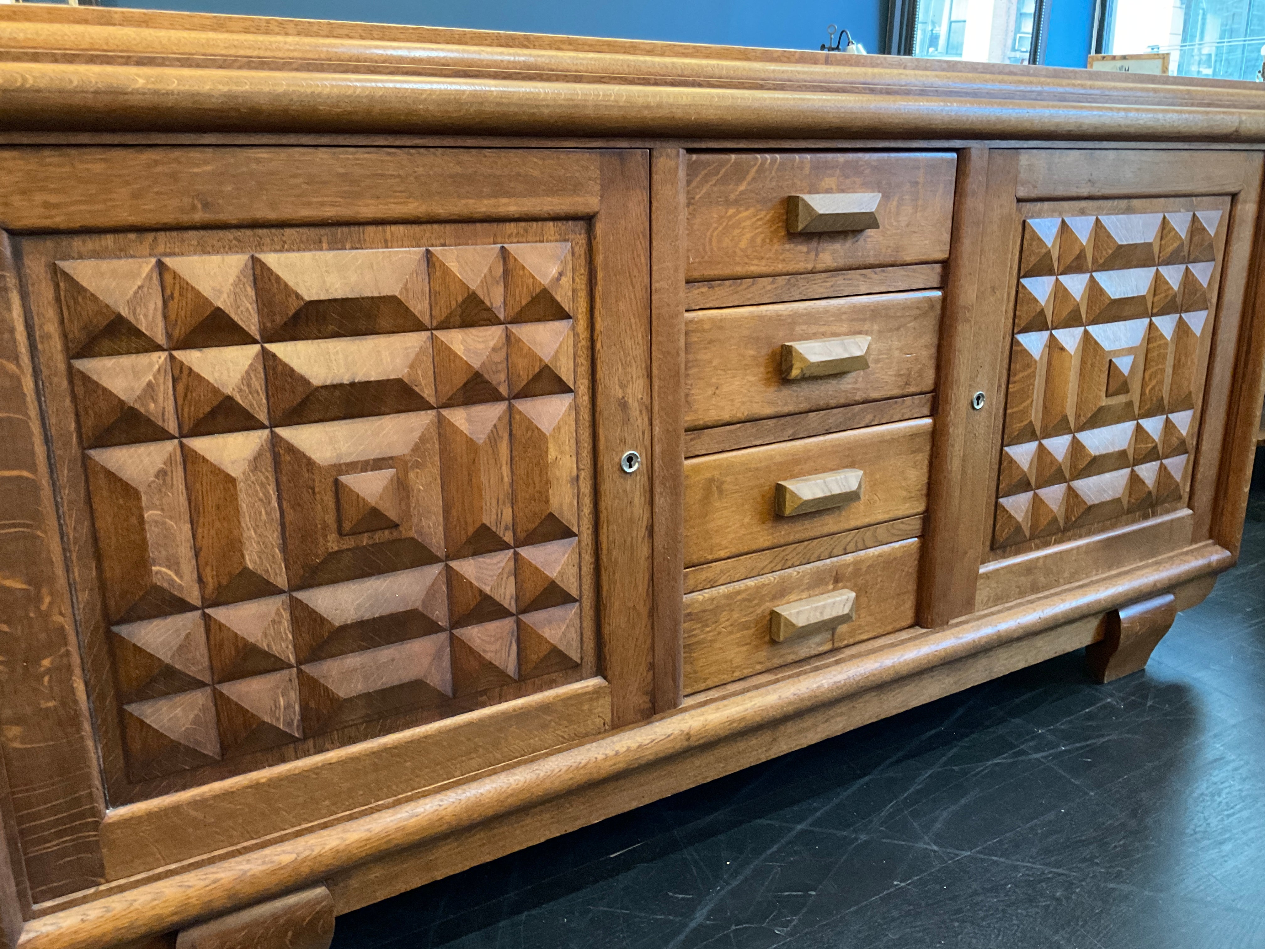 French 1930s Oak Sideboard